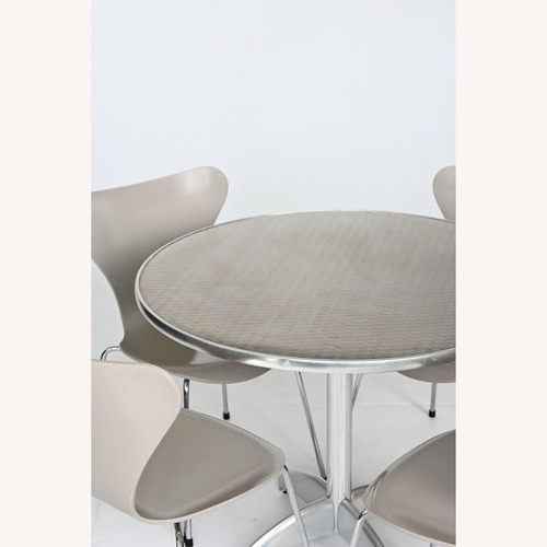 Used Williams Sonoma Light Gray Dining Table for sale on AptDeco