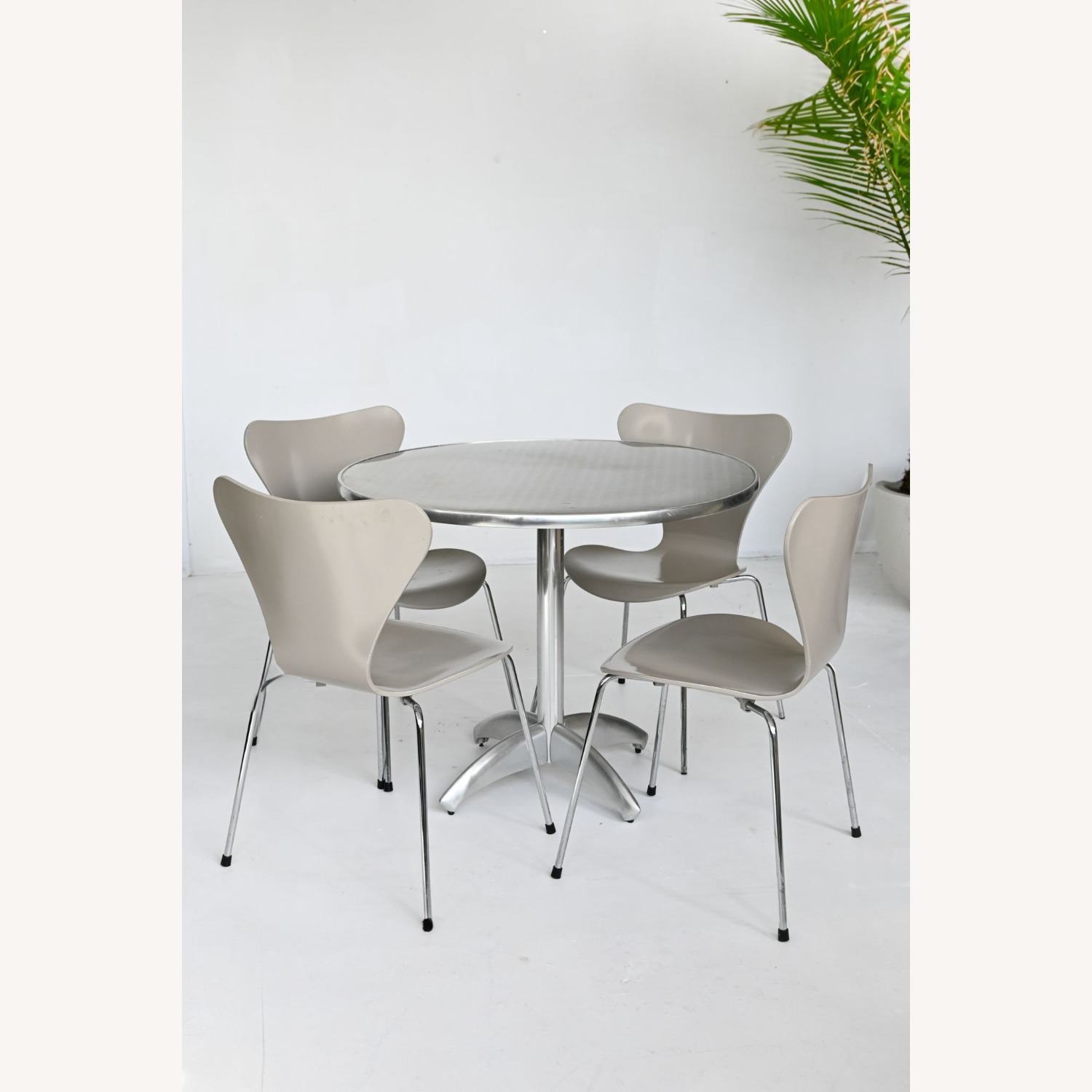 Williams Sonoma Light Gray Dining Table - image-6