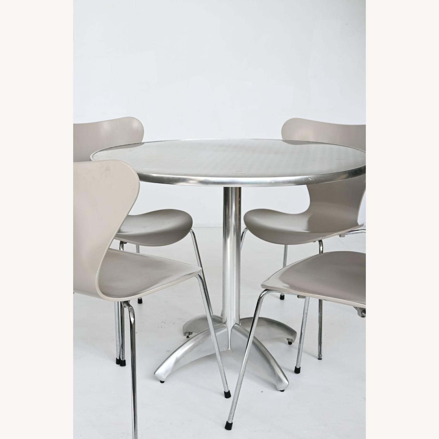 Williams Sonoma Light Gray Dining Table - image-2