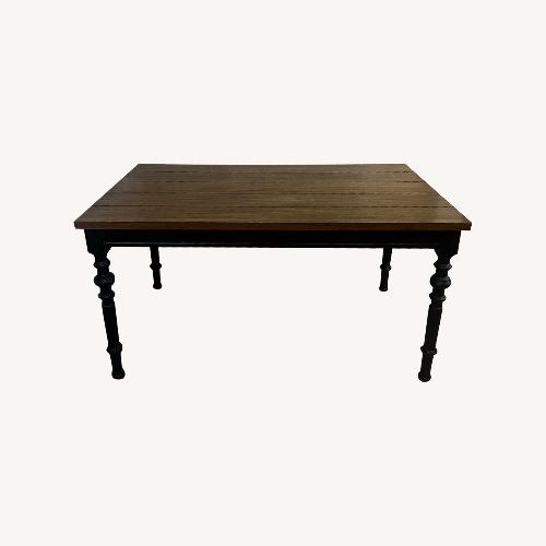 Used World Market Dark Brown Wood Coffee Table for sale on AptDeco