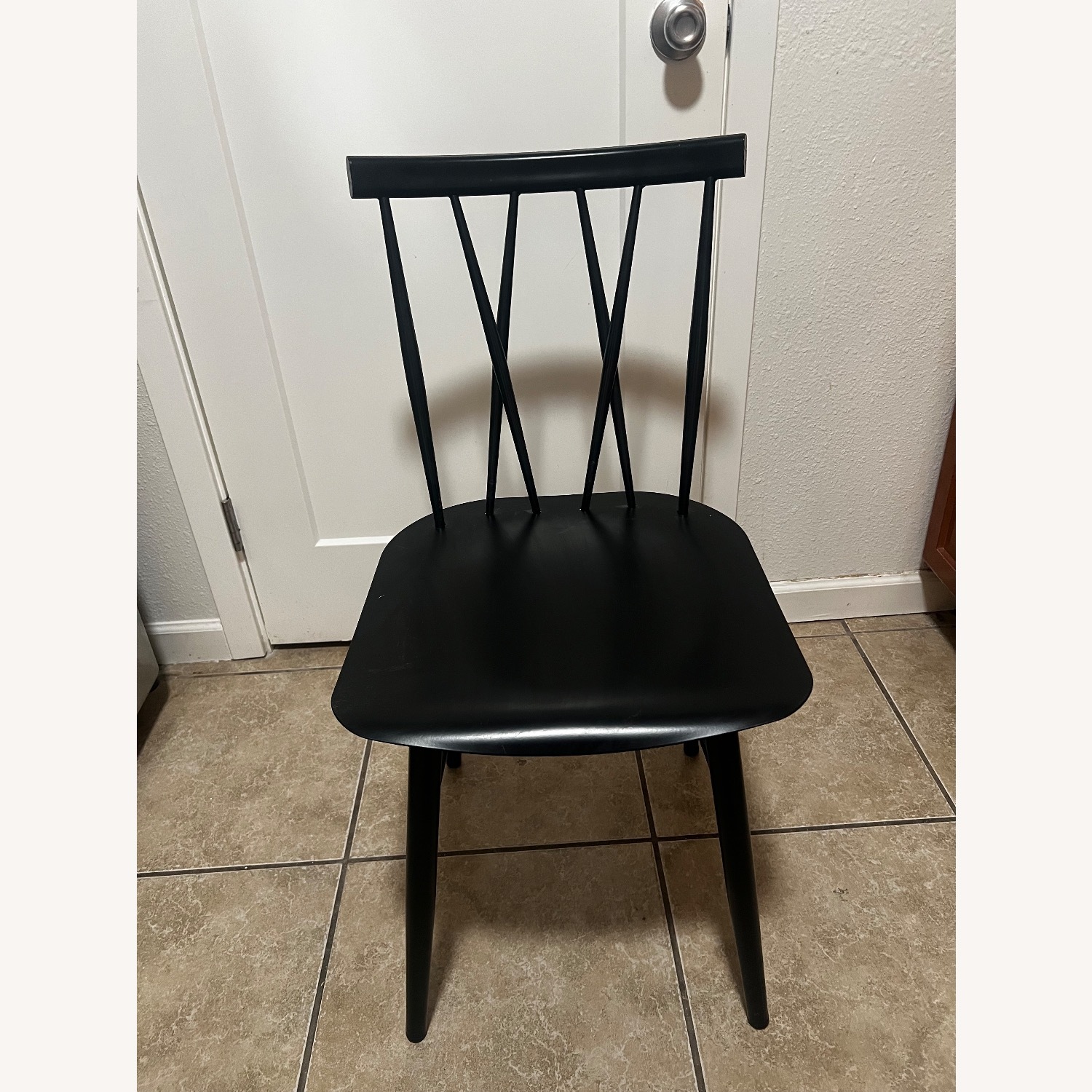 Target Costway Black Metal Dining Chairs - image-4