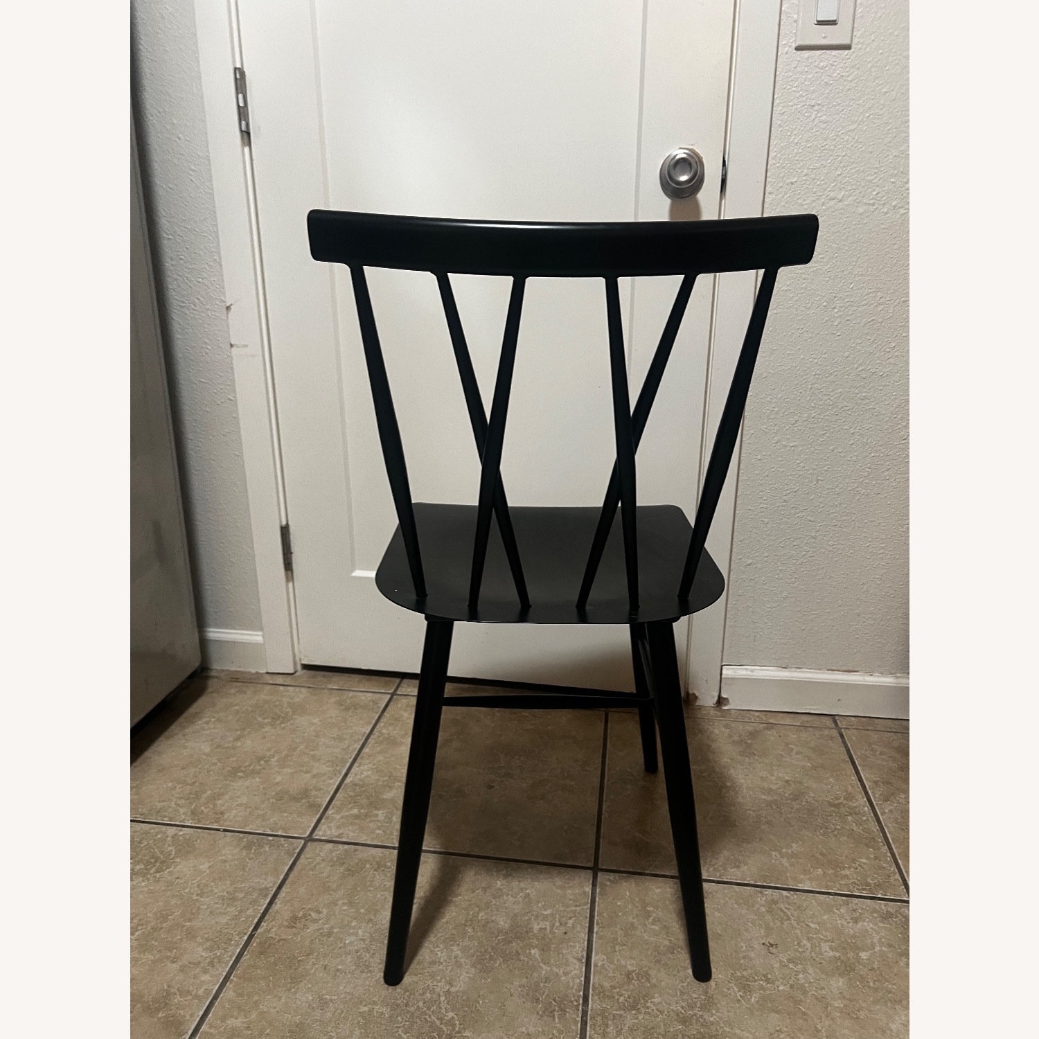 Target Costway Black Metal Dining Chairs - image-3