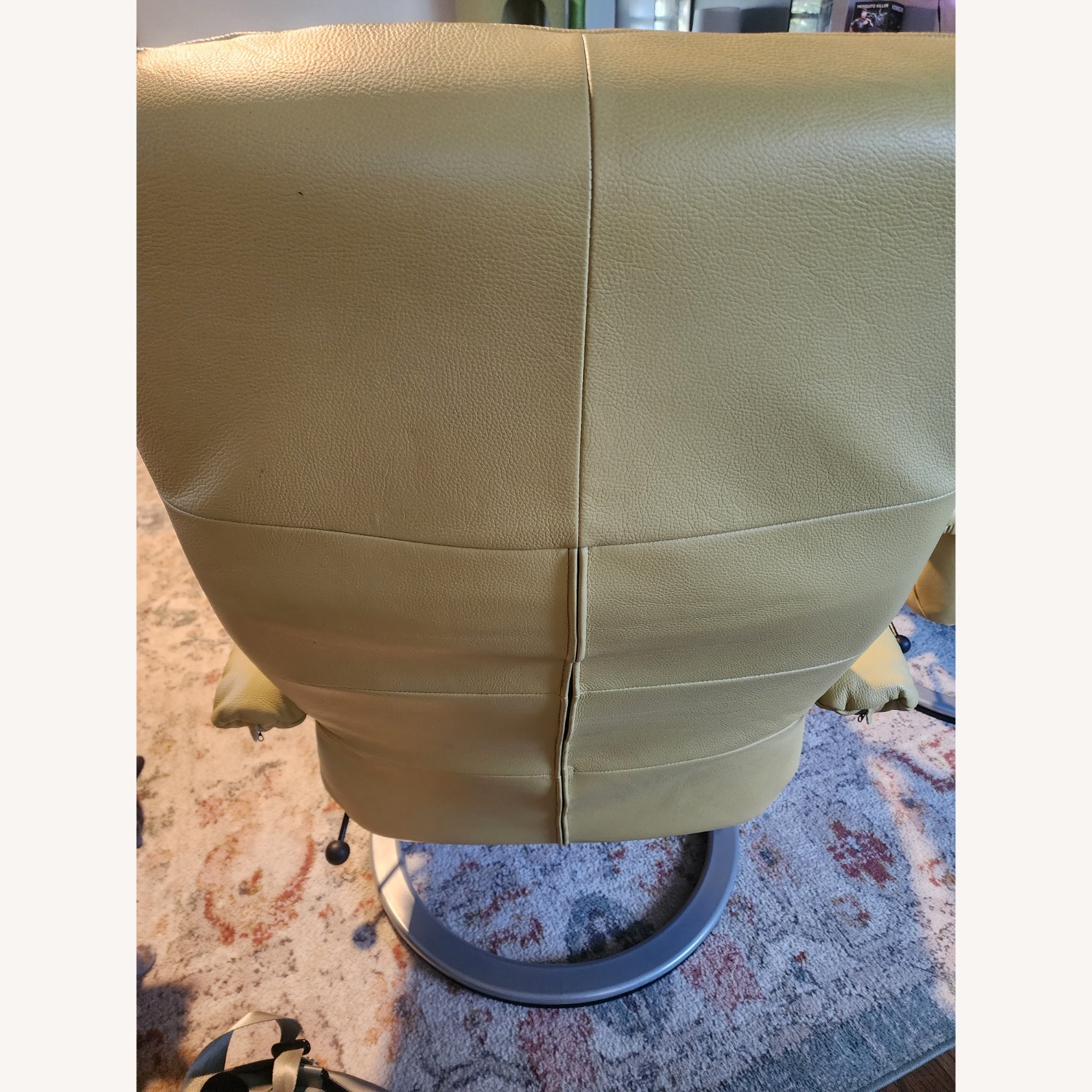 Percival Lafer Set of 2 Lafer Kiri Recliners Yellow Leather - image-5