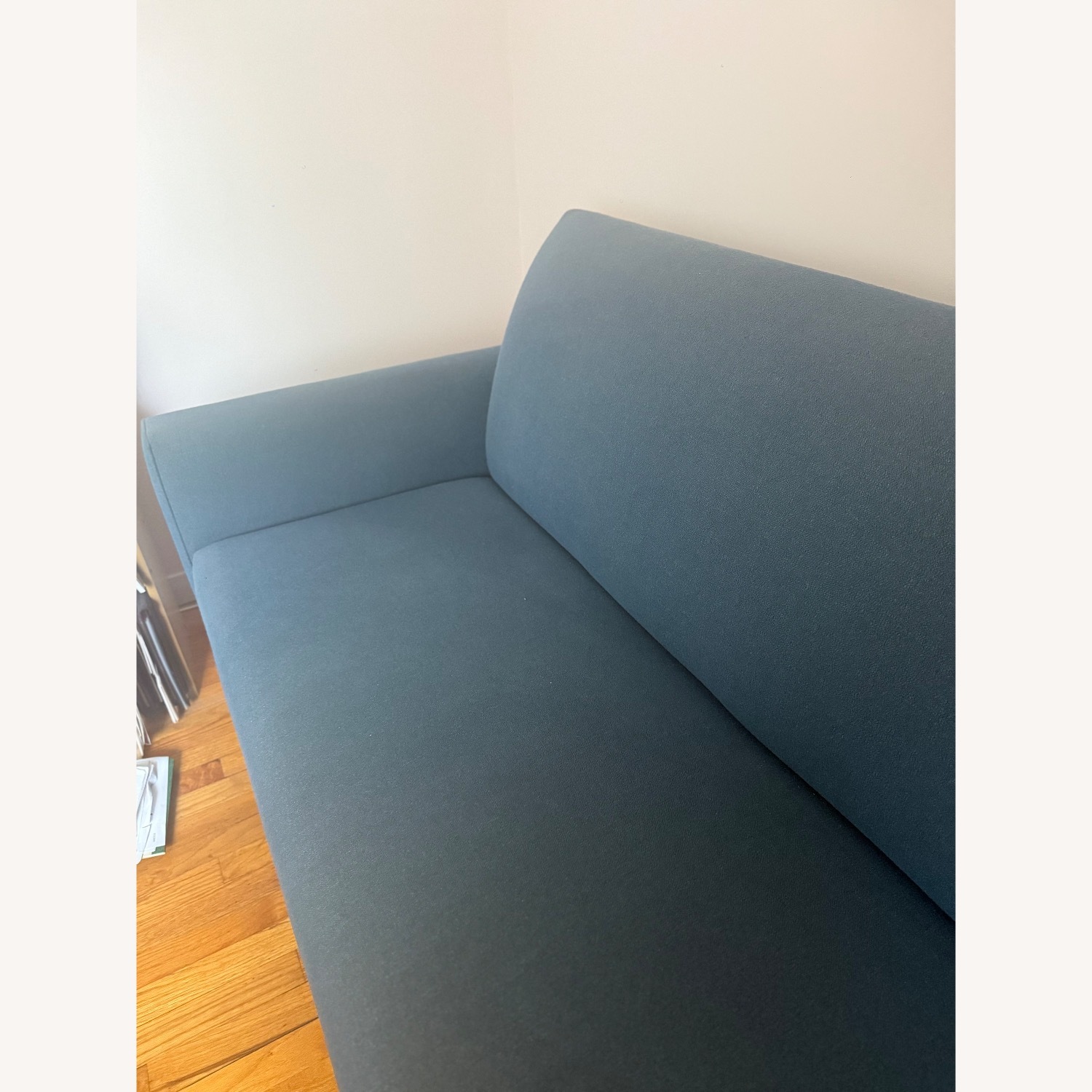 Crate & Barrel Blue 2 Seater Sofa - image-3