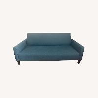 Crate & Barrel Blue 2 Seater Sofa