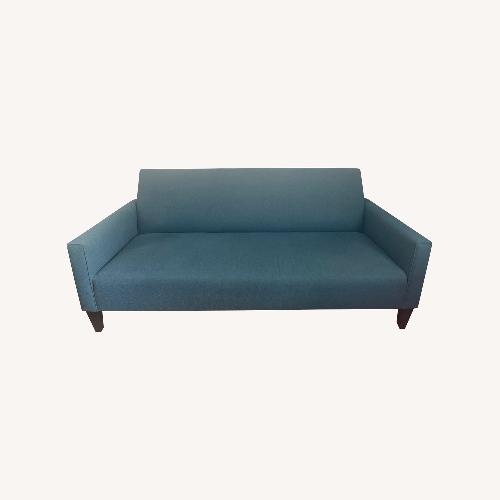 Used Crate & Barrel Blue 2 Seater Sofa for sale on AptDeco