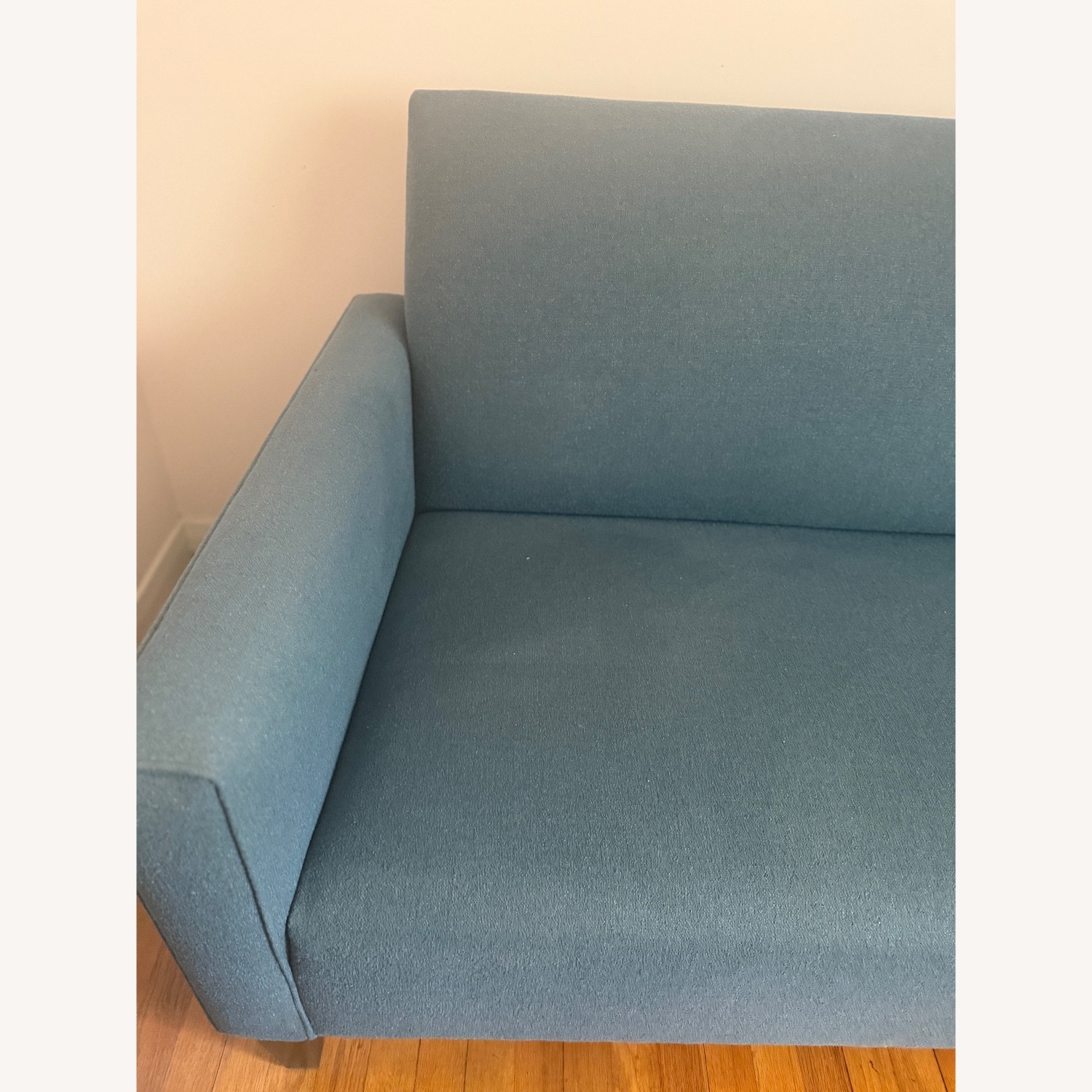 Crate & Barrel Blue 2 Seater Sofa - image-2