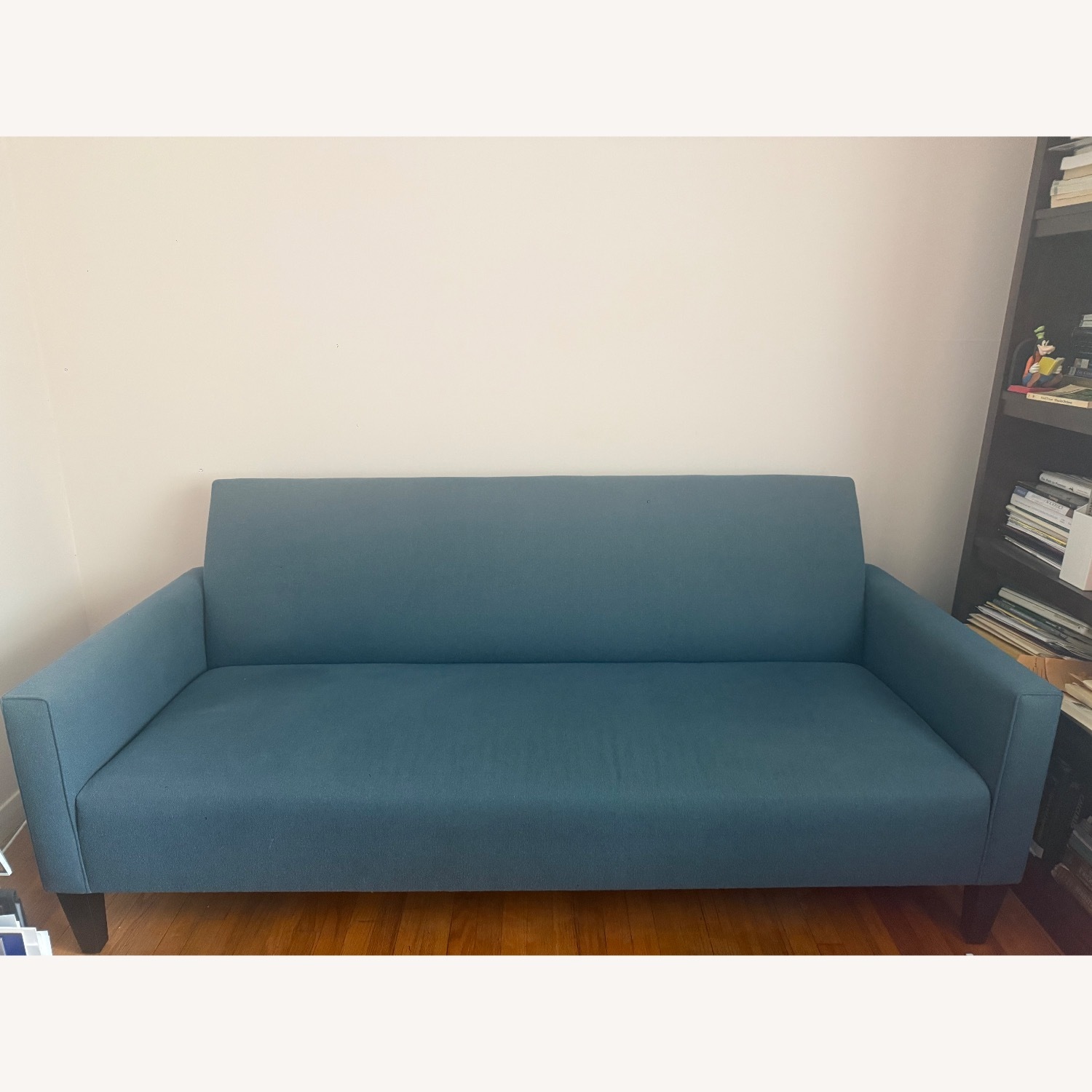 Crate & Barrel Blue 2 Seater Sofa - image-1