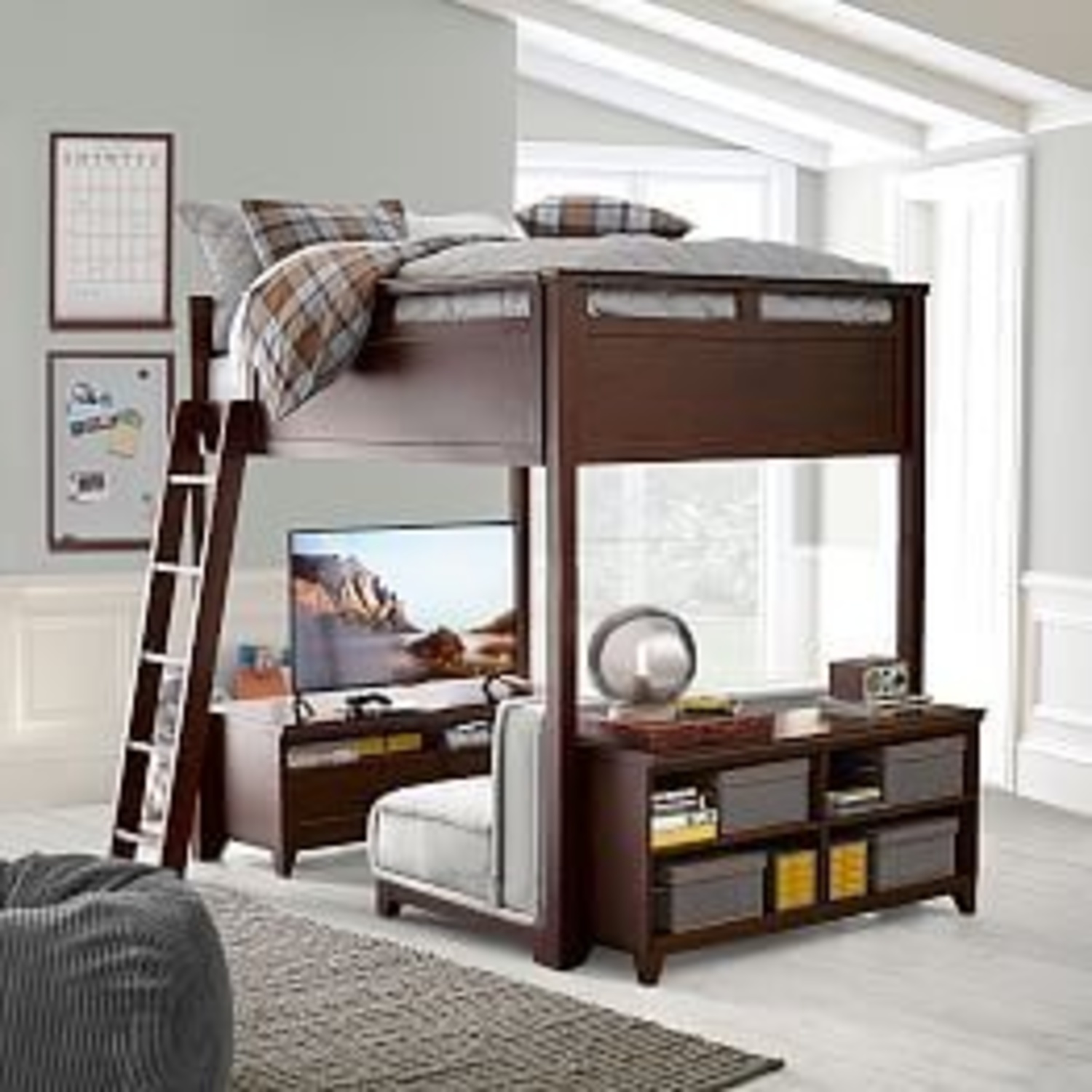 Pottery Barn Teen Hampton Loft Full Bed  - image-7