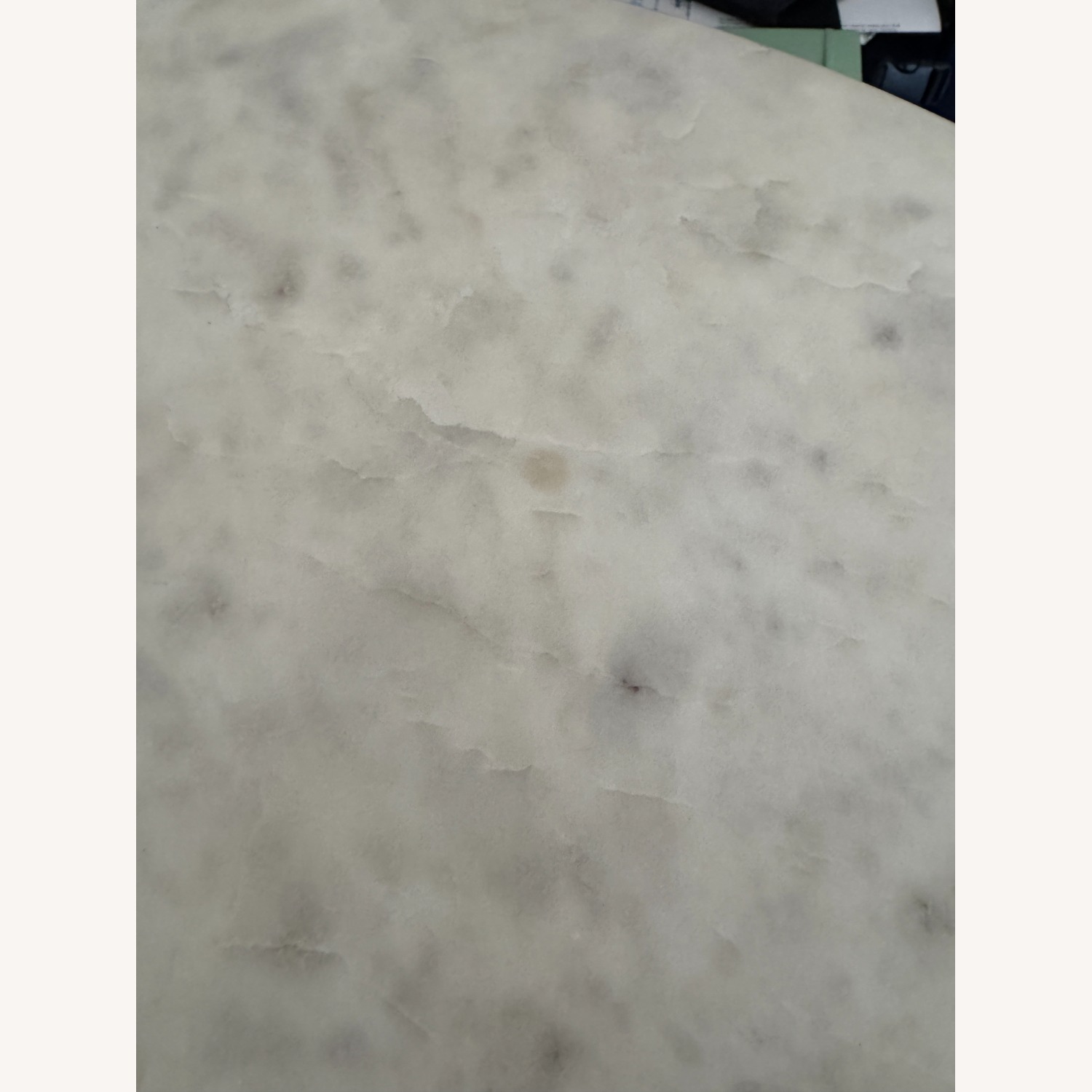 Pottery Barn Chapman Round Marble Pedestal Dining Table (39") - image-2