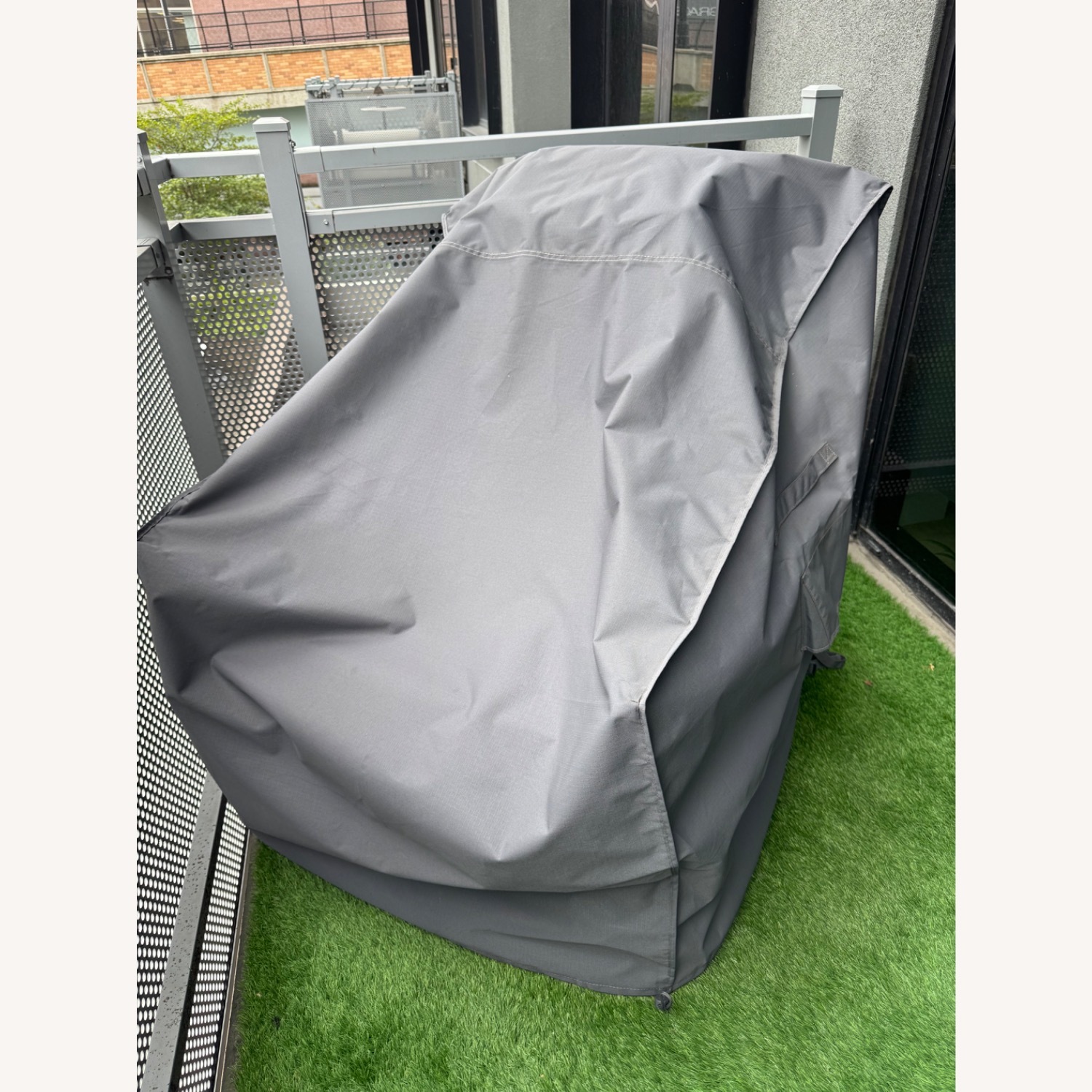 Outdoor Balcony Recliner Chair Dark Gray - image-8