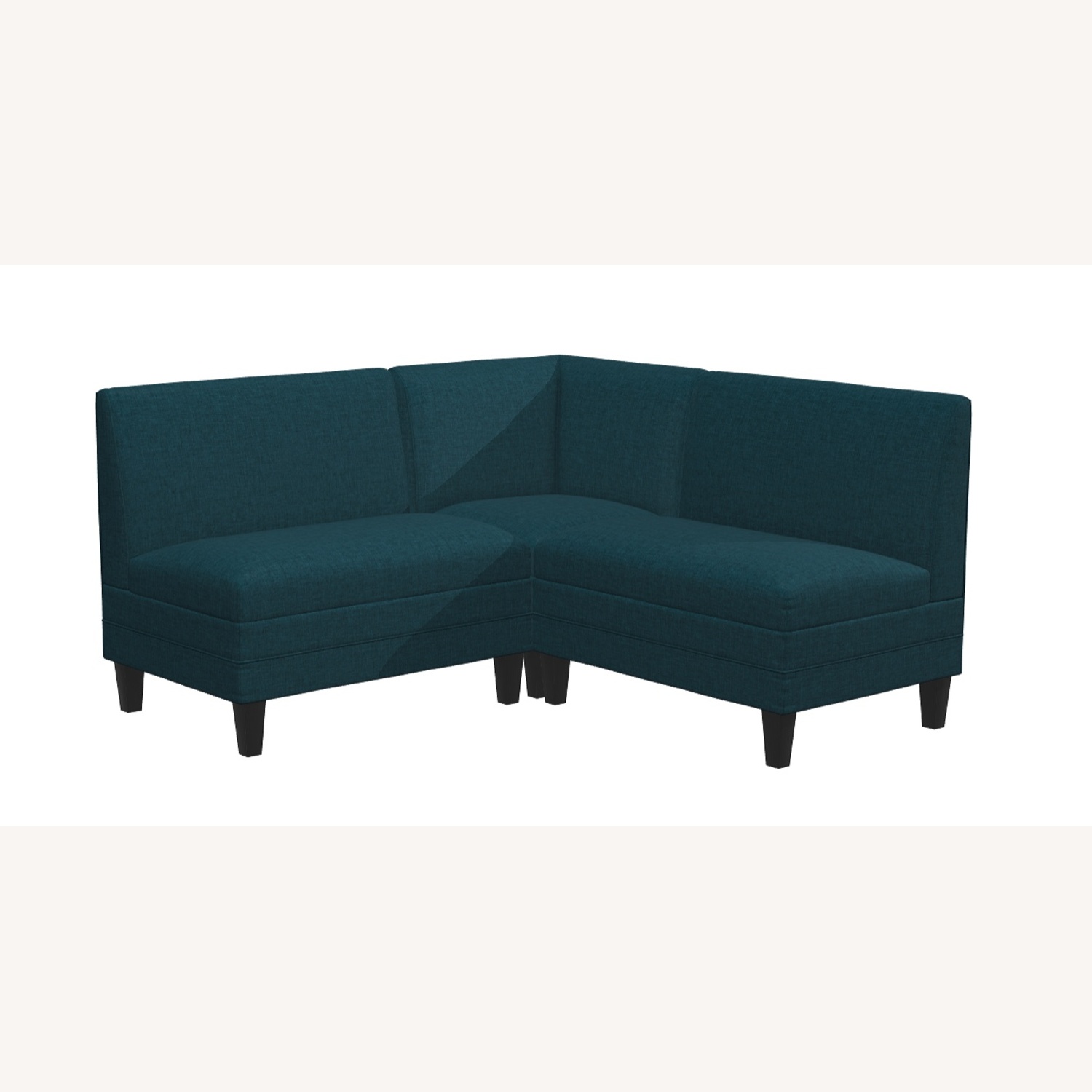 Ballard Designs Bristol Blue Fabric Bench - image-4