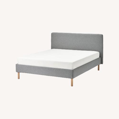 Used IKEA Tärnkullen Light Gray Fabric Headboard for sale on AptDeco