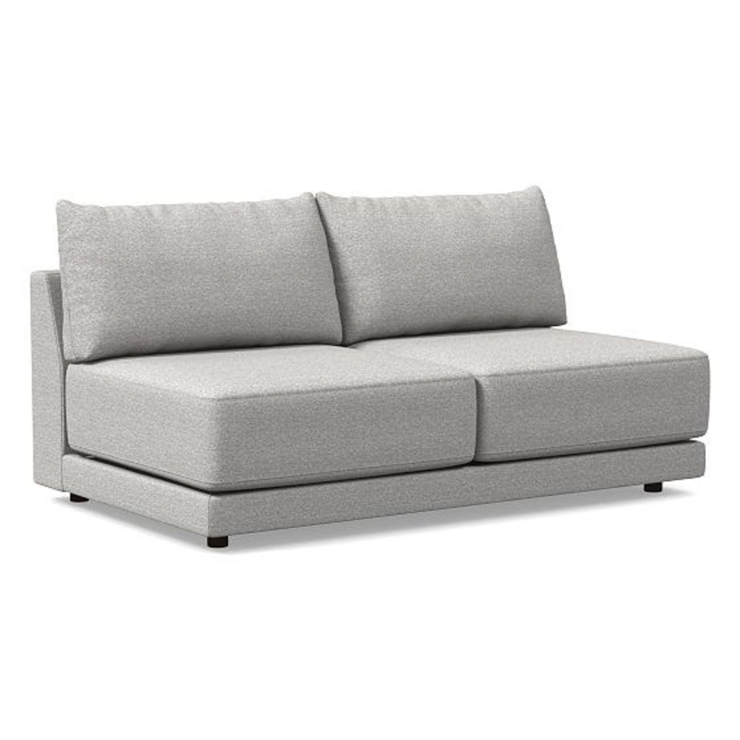 West Elm Melbourne Light Gray Boucle 2 Seater Sofa - image-1