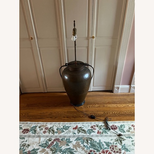 Used Vintage/Antique Handmade Copper Floor Lamp for sale on AptDeco