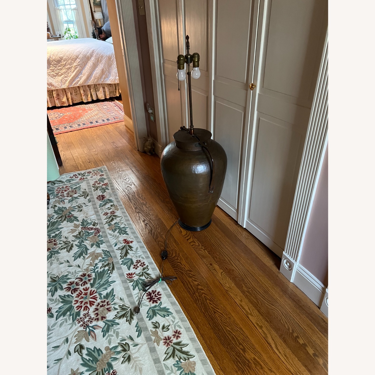 Vintage/Antique Handmade Copper Floor Lamp  - image-2