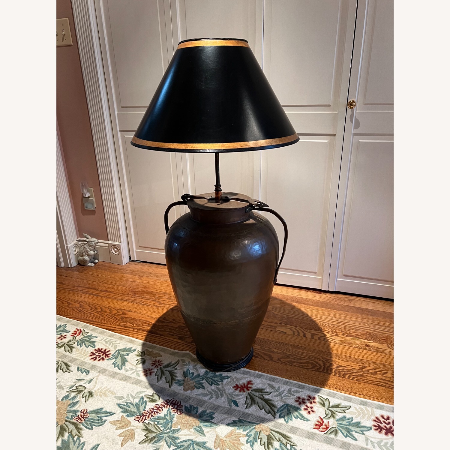 Vintage/Antique Handmade Copper Floor Lamp  - image-4