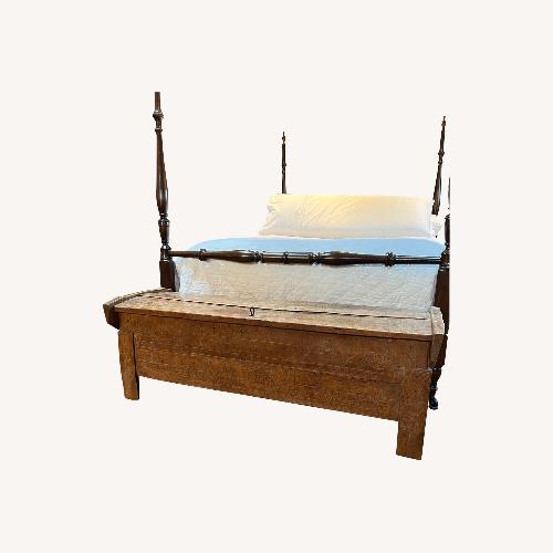 Used Vintage/Antique Finds Light Brown Wood Chest for sale on AptDeco