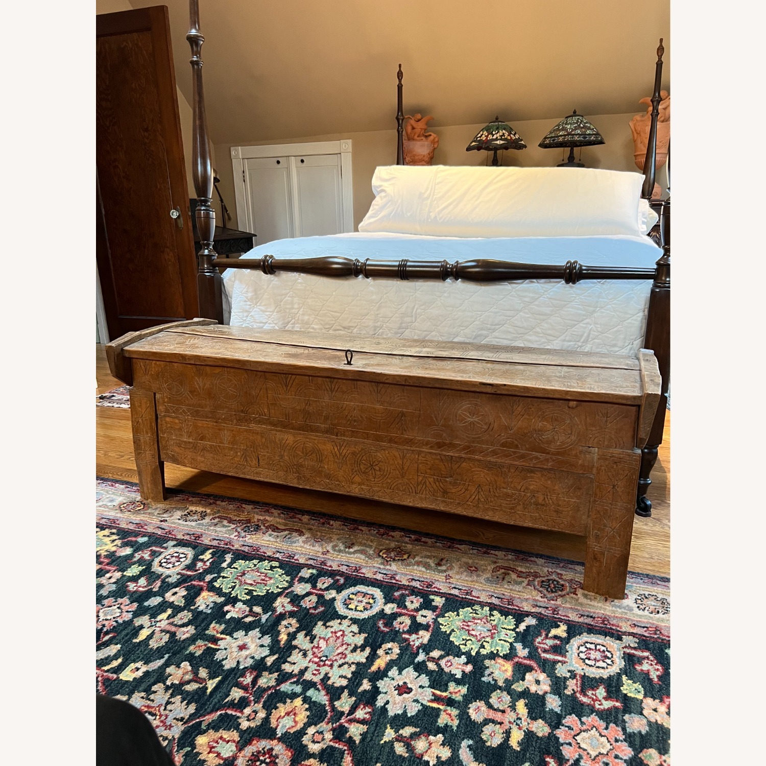Vintage/Antique Finds Light Brown Wood Chest - image-3