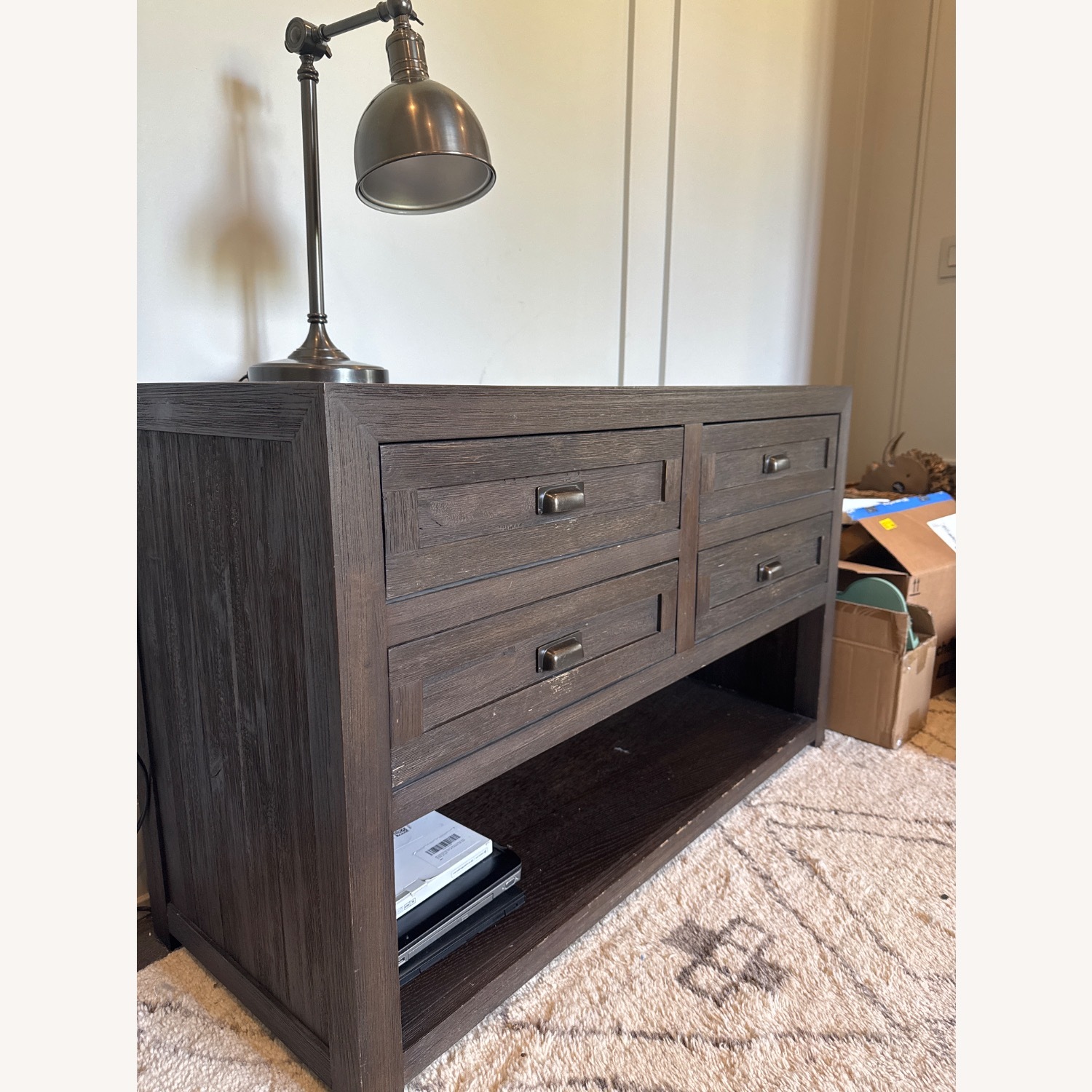 Restoration Hardware Keynes Dark Brown Media Storage - image-2