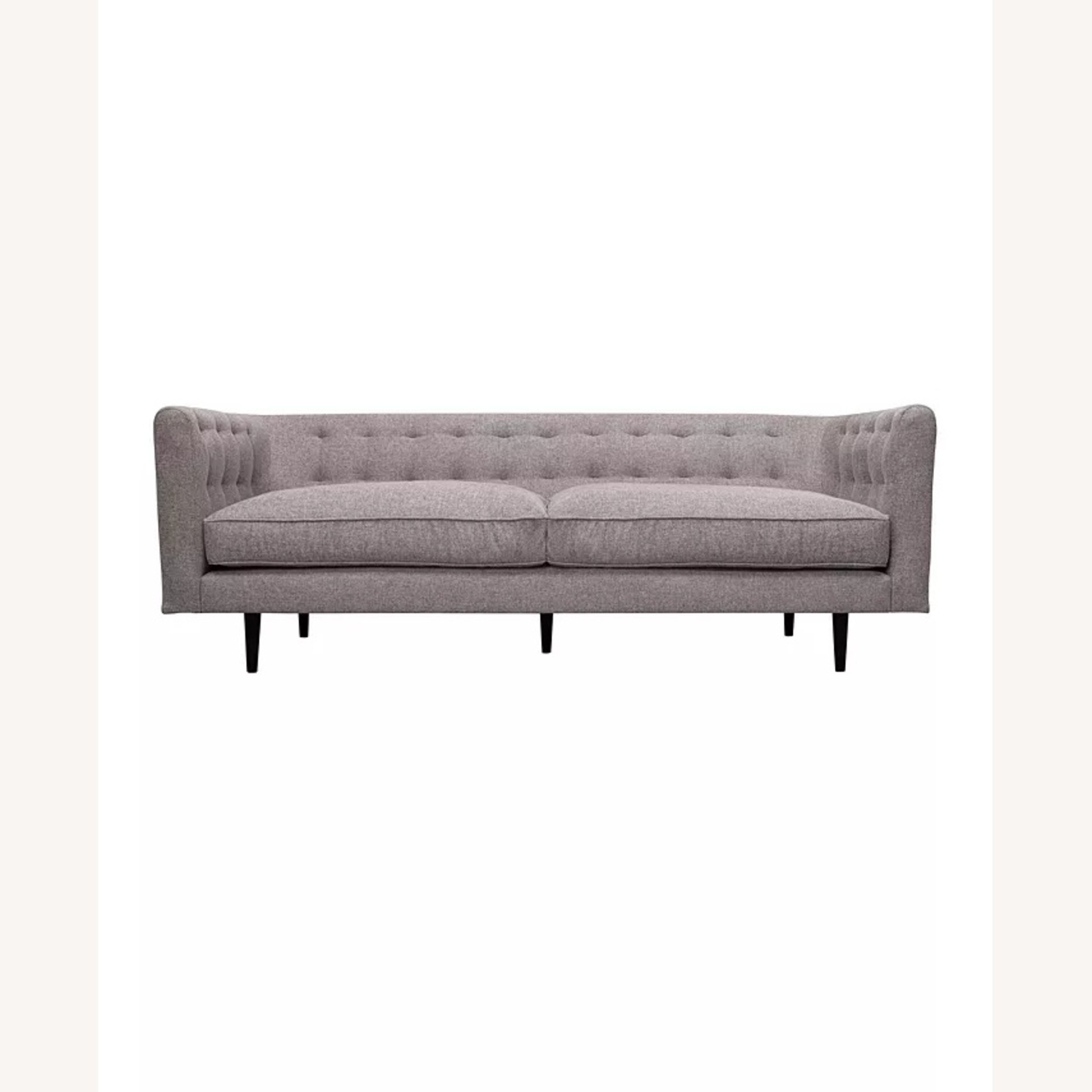 Macy's Dark Gray Velvet Loveseat - image-4
