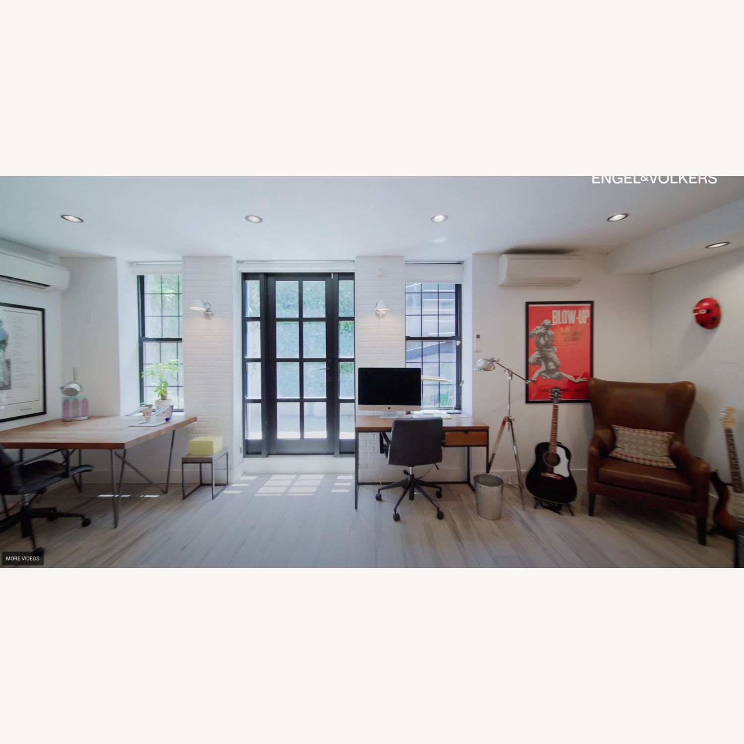 Crate & Barrel Garbo Dark Brown Leather Armchair - image-2