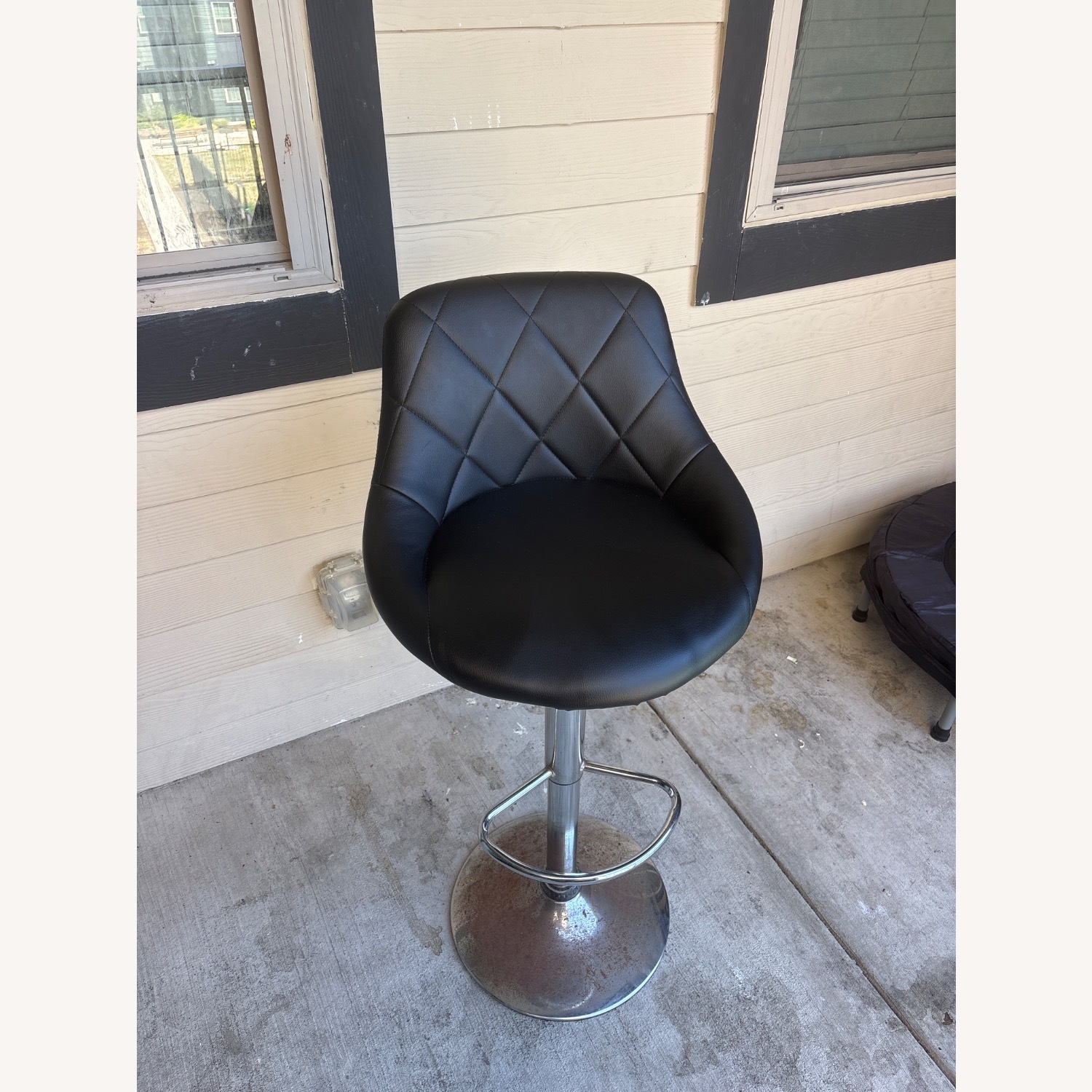 Vintage/Antique Black Metal Stools - image-2