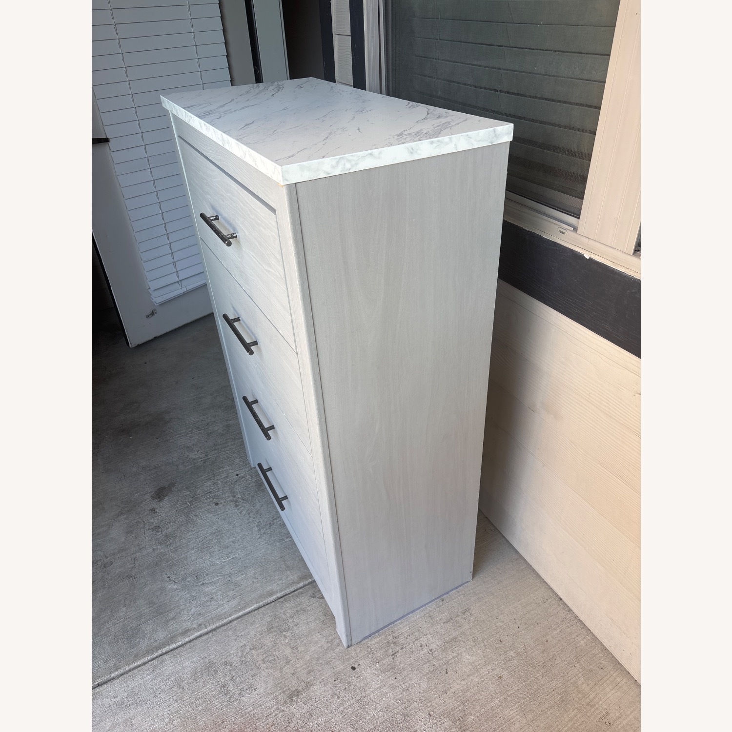 Light Gray Wood Chest - image-2