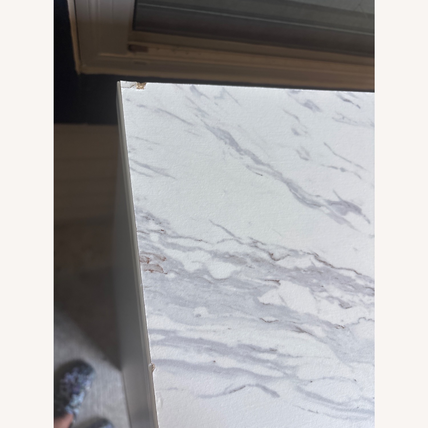 Light Gray Wood Chest - image-4