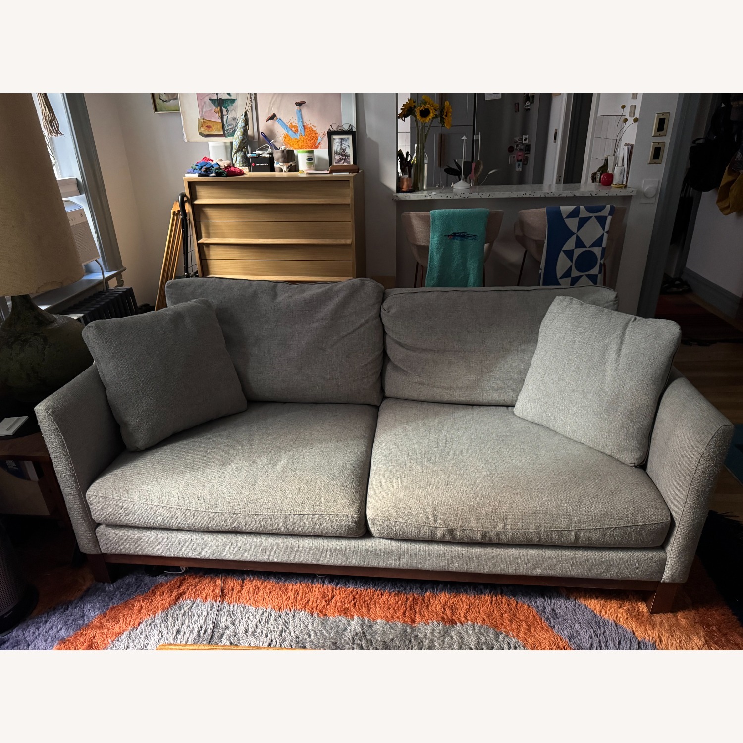 ABC Carpet and Home Cobble Hill Light Gray 3+ Seater Sofa - image-5
