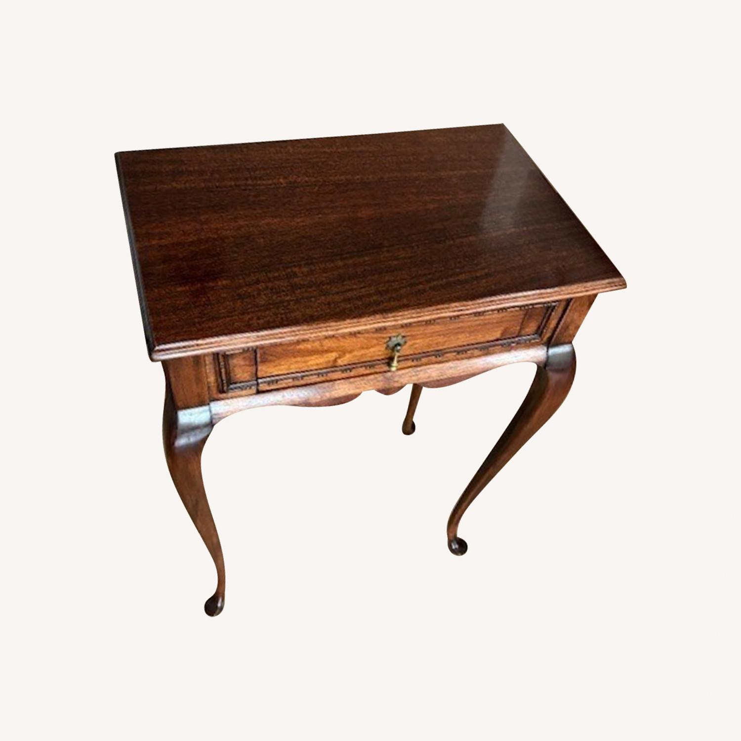 Circa 1918 Queen Anne Mahogany Side Table - image-0