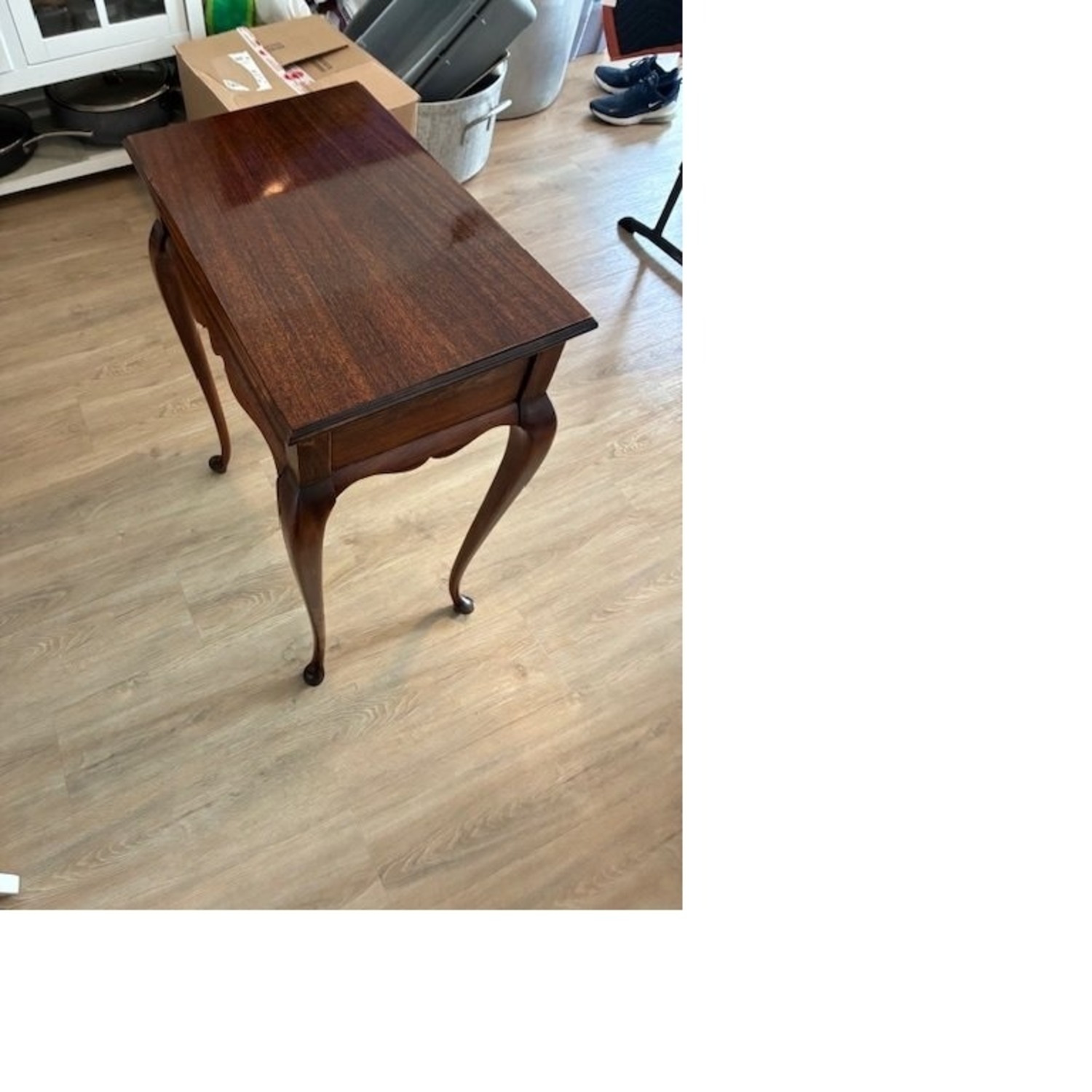 Circa 1918 Queen Anne Mahogany Side Table - image-3