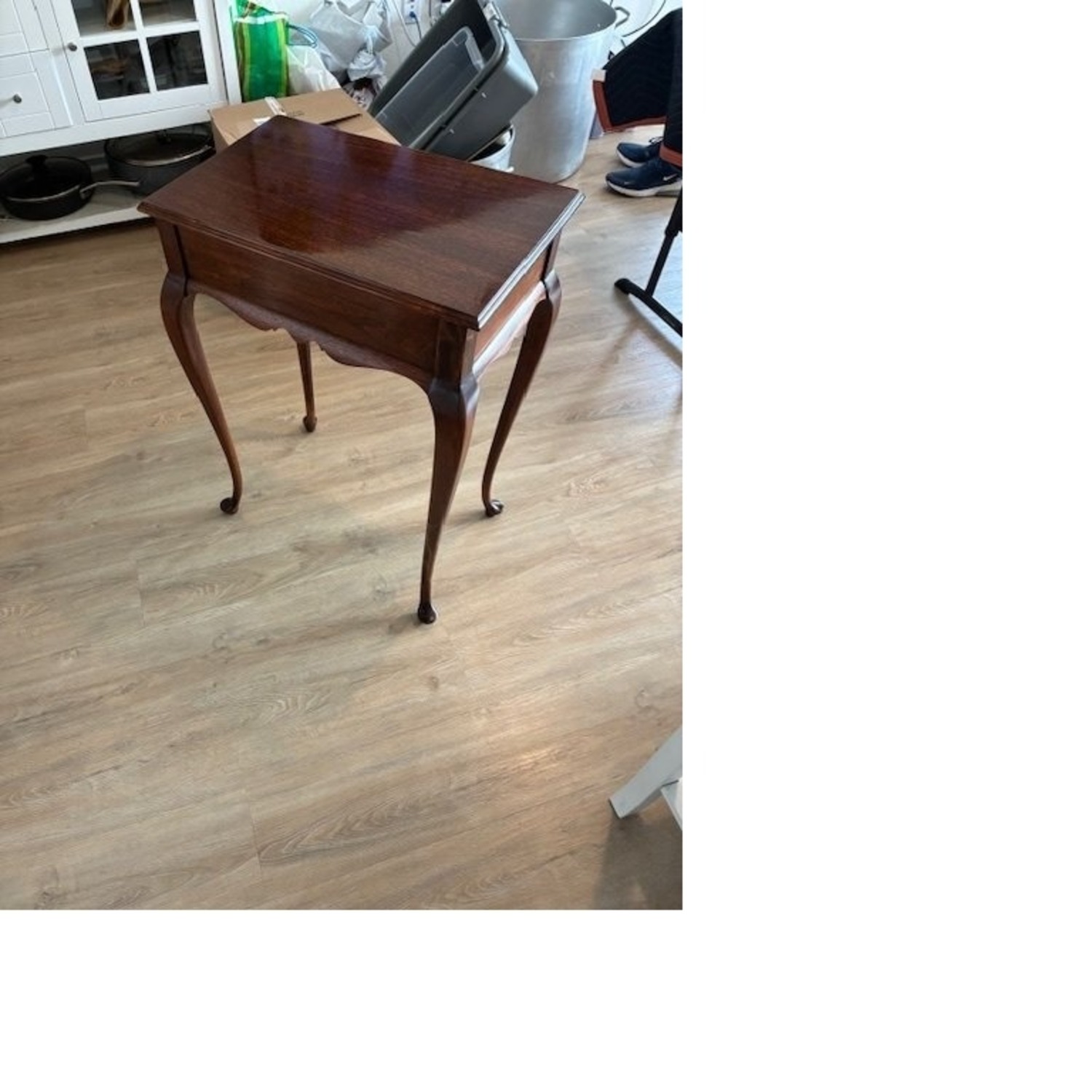 Circa 1918 Queen Anne Mahogany Side Table - image-1
