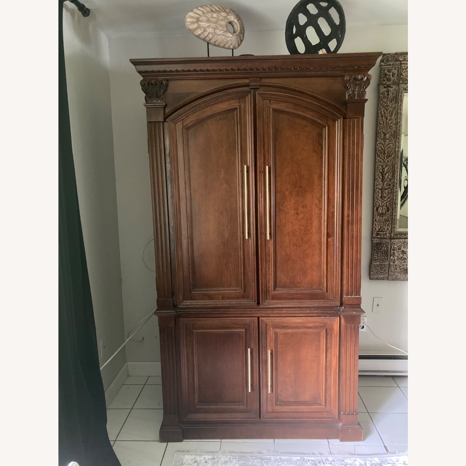 Dark Brown Armoire - image-1