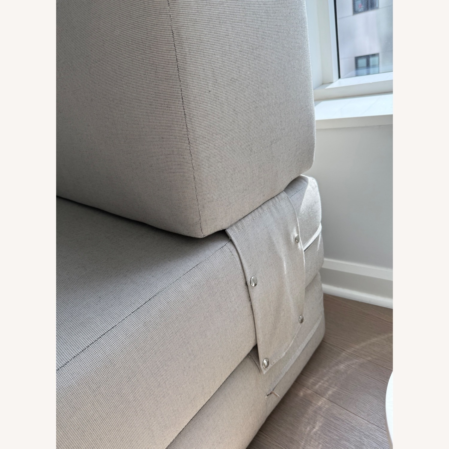 Custom Wide Fabric Chair/Fold out Twin bed - image-4