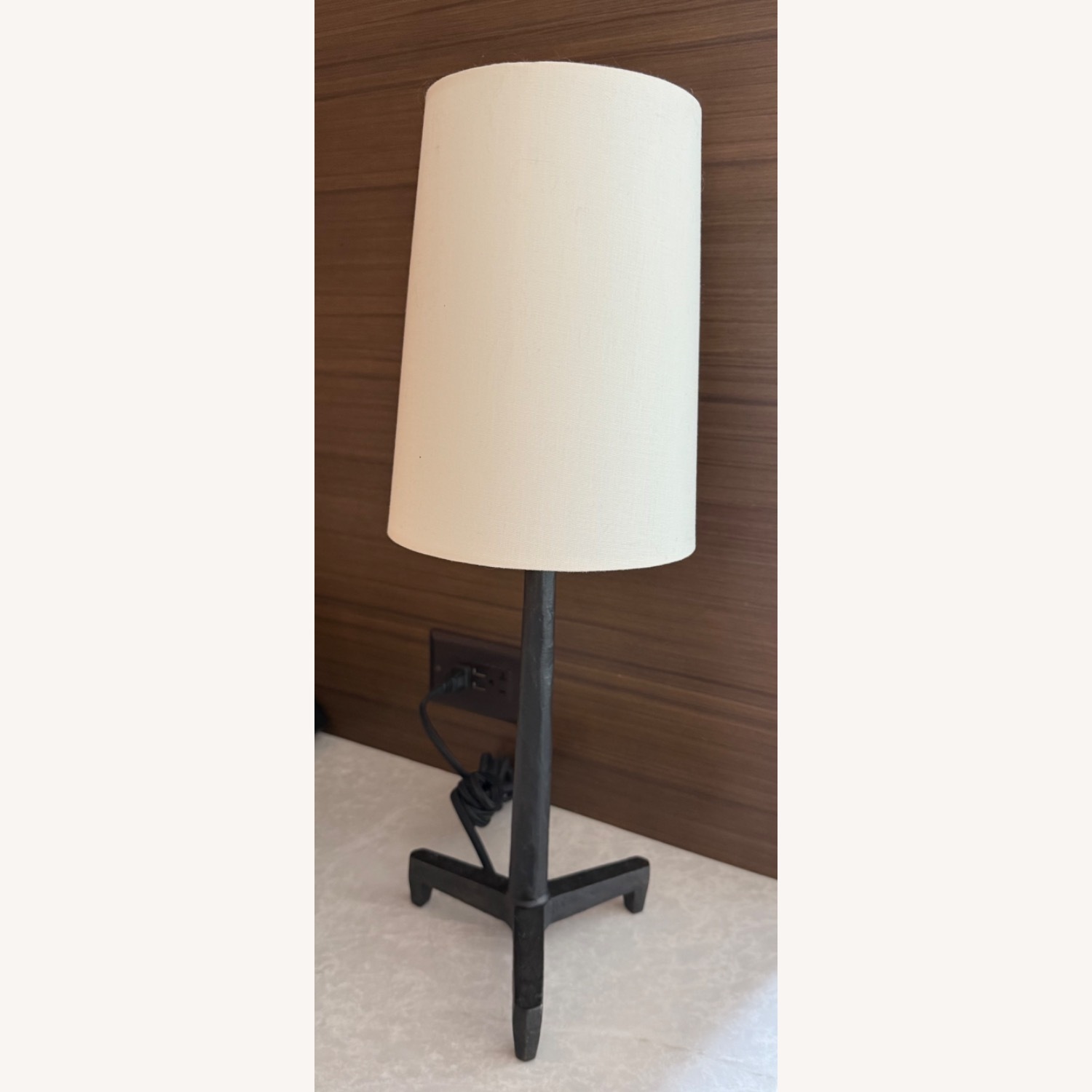 Pottery Barn Fallon Black Iron Table Lamp - image-1