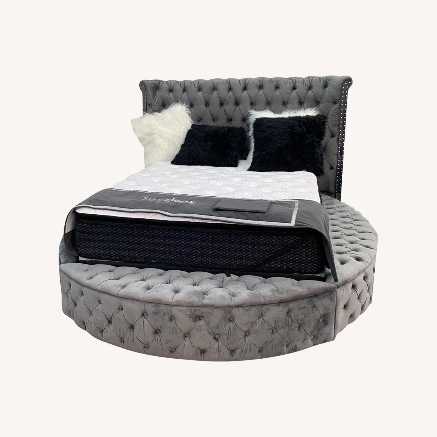 Velvet Queen Bed Frame  - image-0