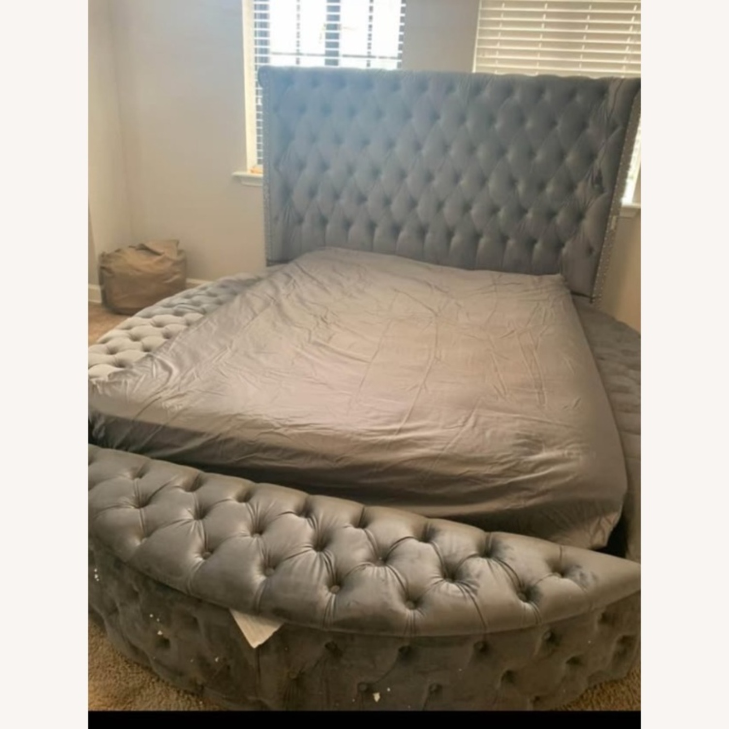 Velvet Queen Bed Frame  - image-4