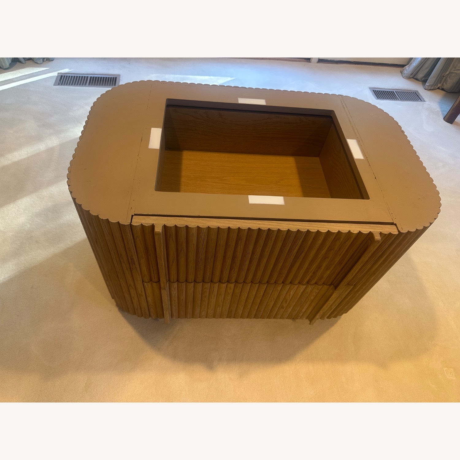 RH Mulholland Emperador Nightstand - image-7