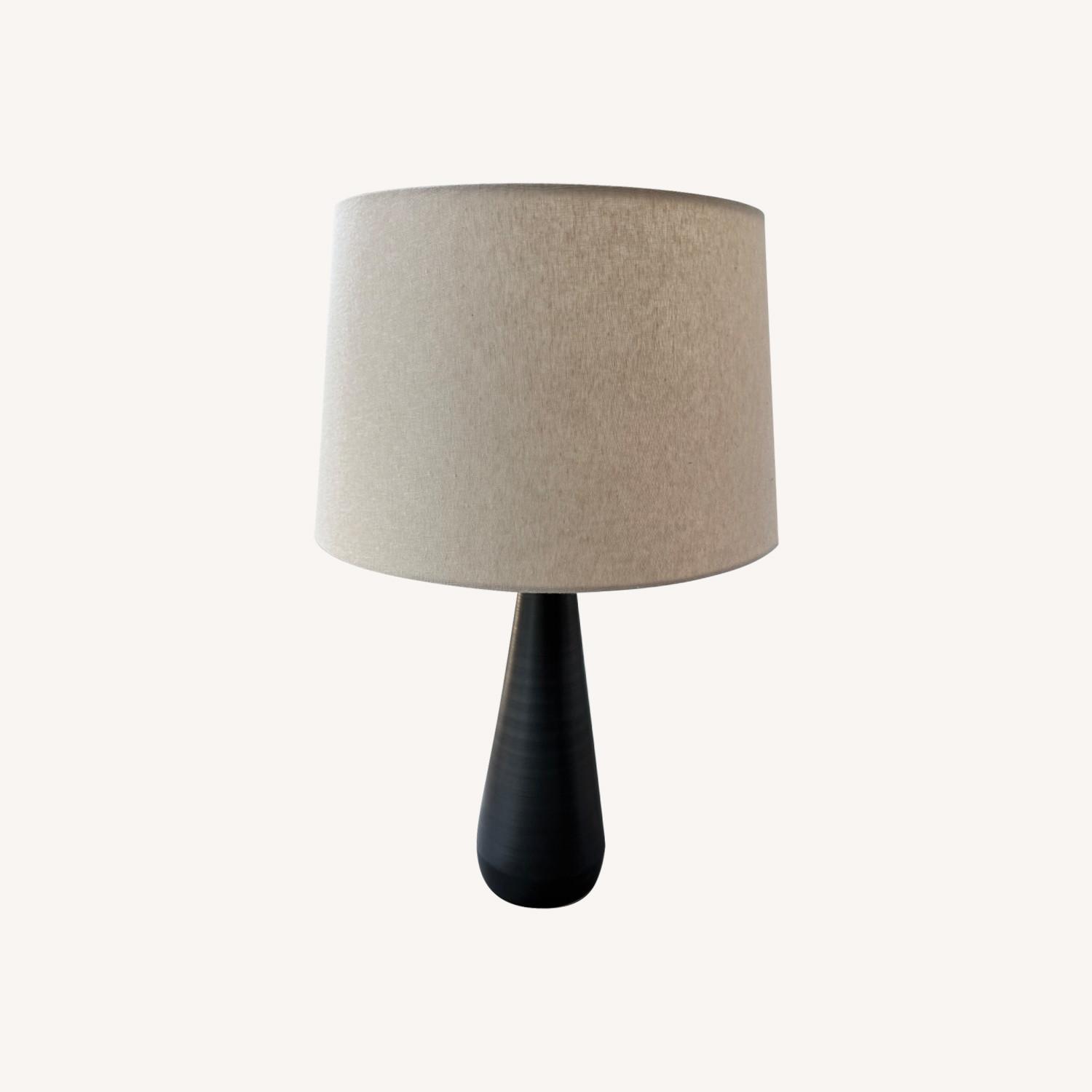 Room & Board Dark Gray Ceramic Table Lamp - image-0