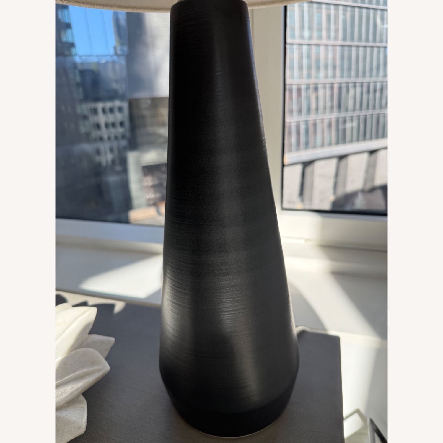 Room & Board Dark Gray Ceramic Table Lamp - image-3