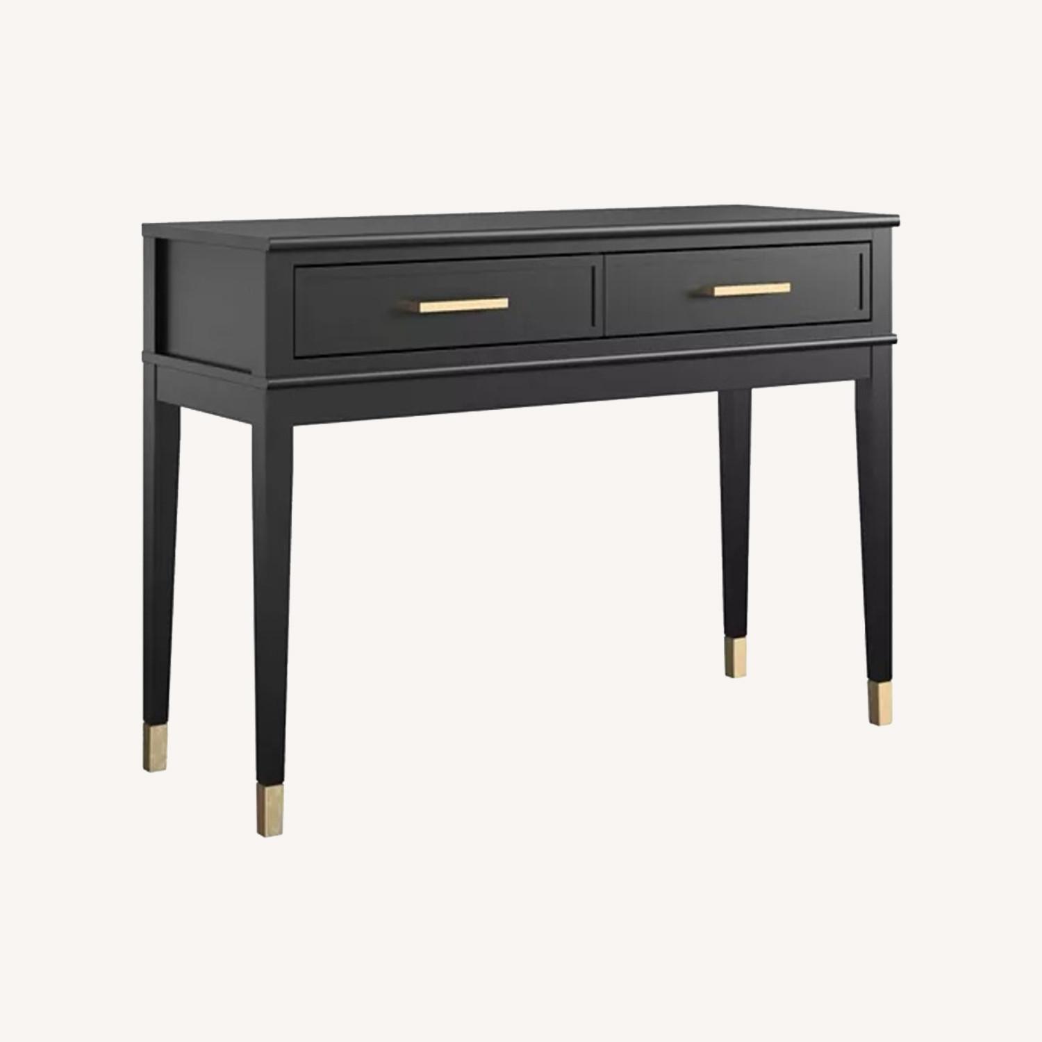 Black Wood Desk - image-0