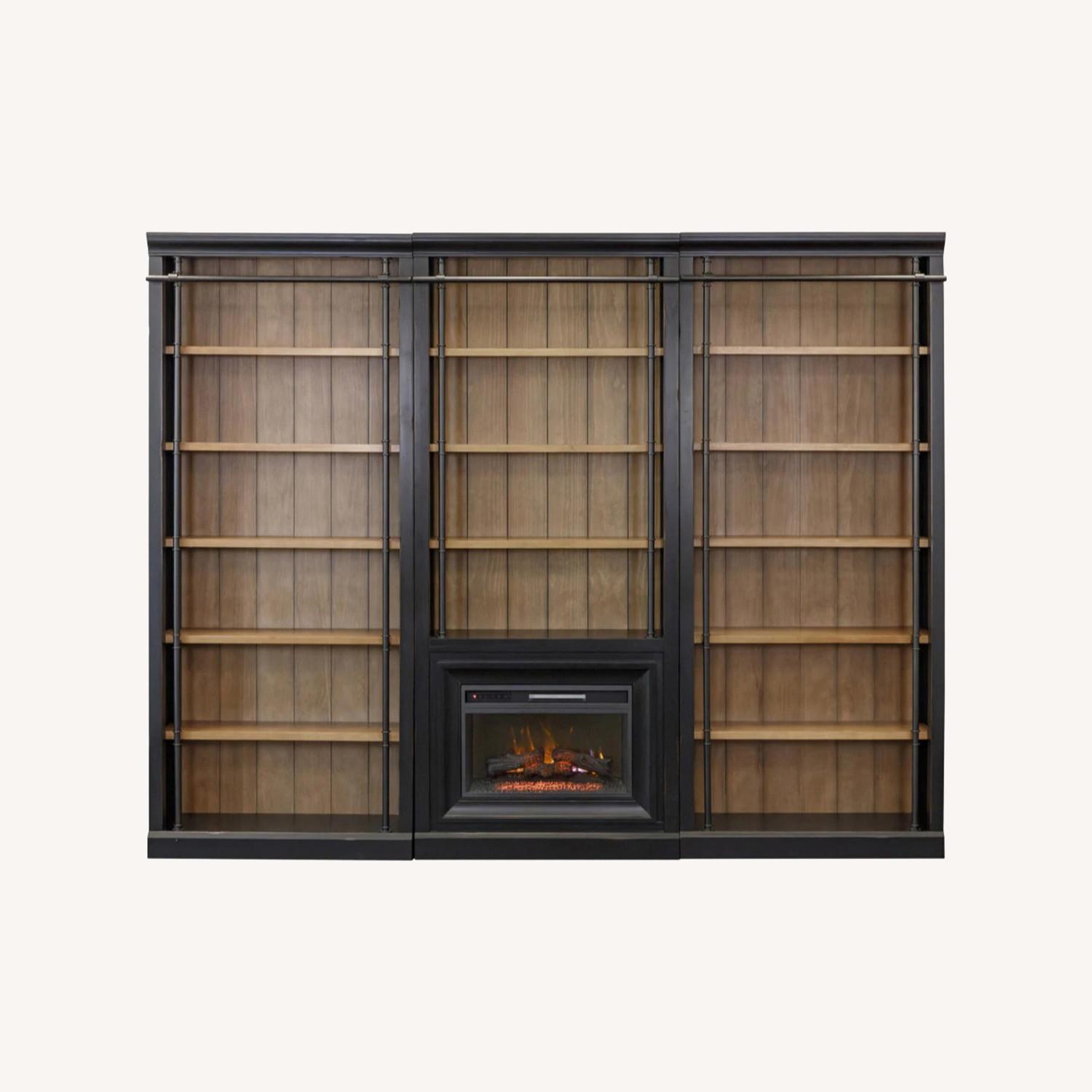 Martin Furniture Toulos Black Wood Bookcase - image-0