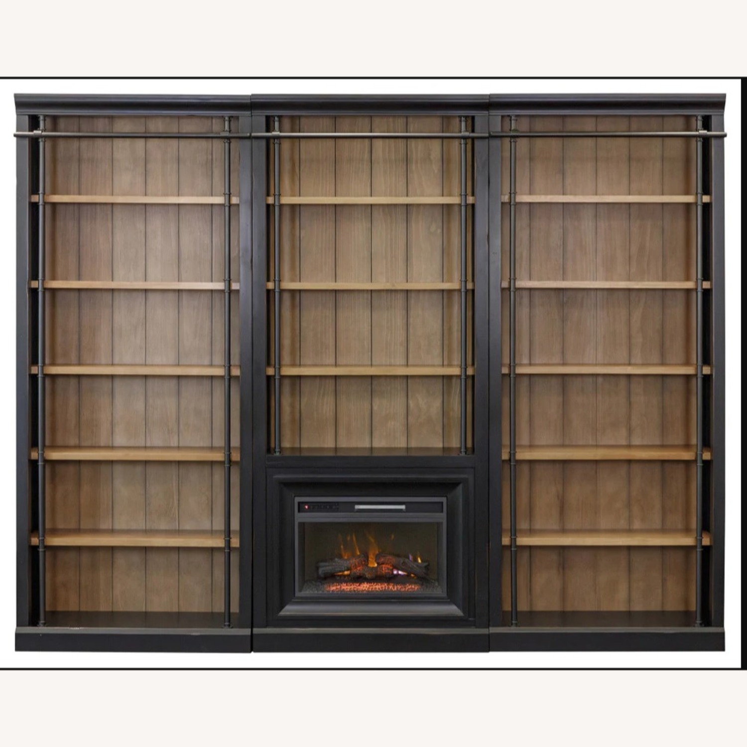 Martin Furniture Toulos Black Wood Bookcase - image-2