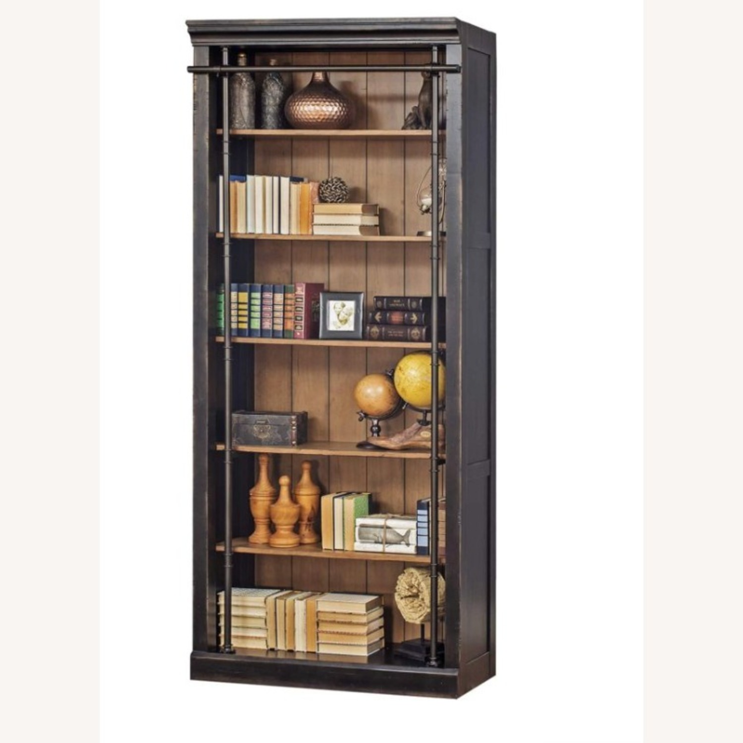 Martin Furniture Toulos Black Wood Bookcase - image-4