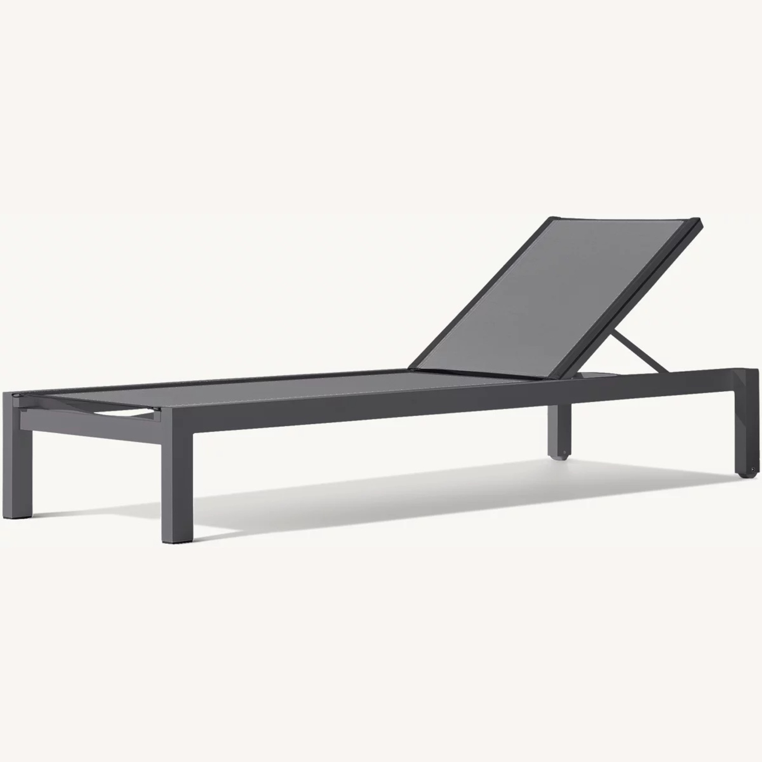 Restoration Hardware Aegean Black Metal Chaises - image-0