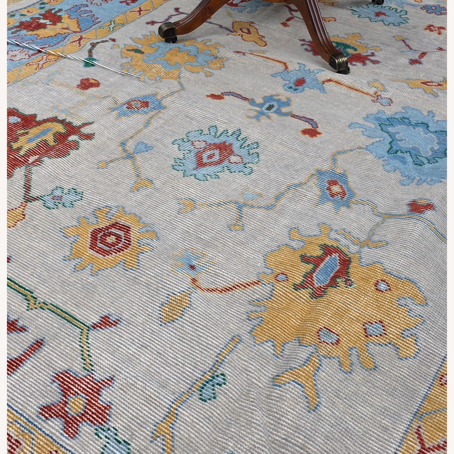 Hand tufted Oushak Wool Area Rug 8' x 10' - image-1