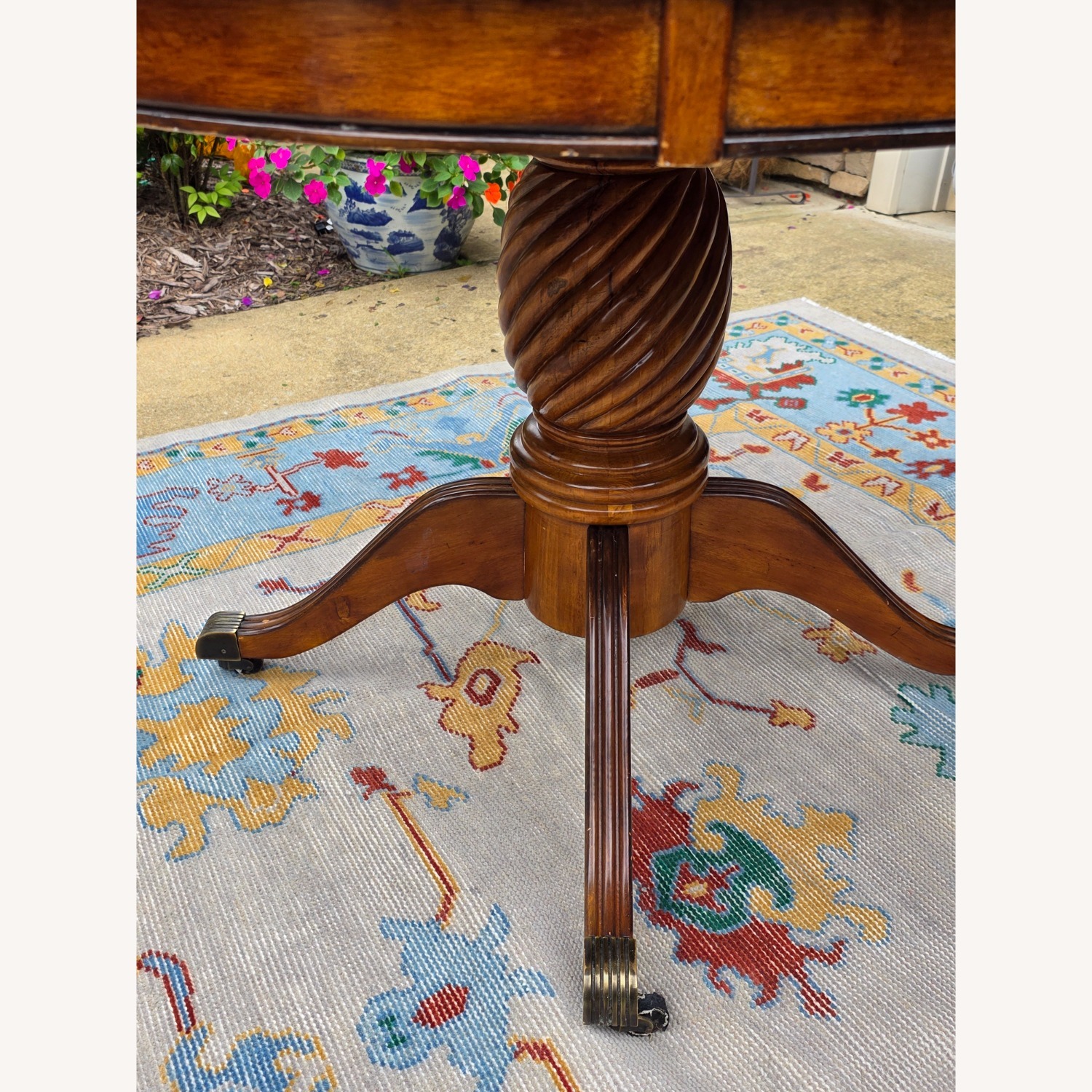 Hand tufted Oushak Wool Area Rug 8' x 10' - image-5