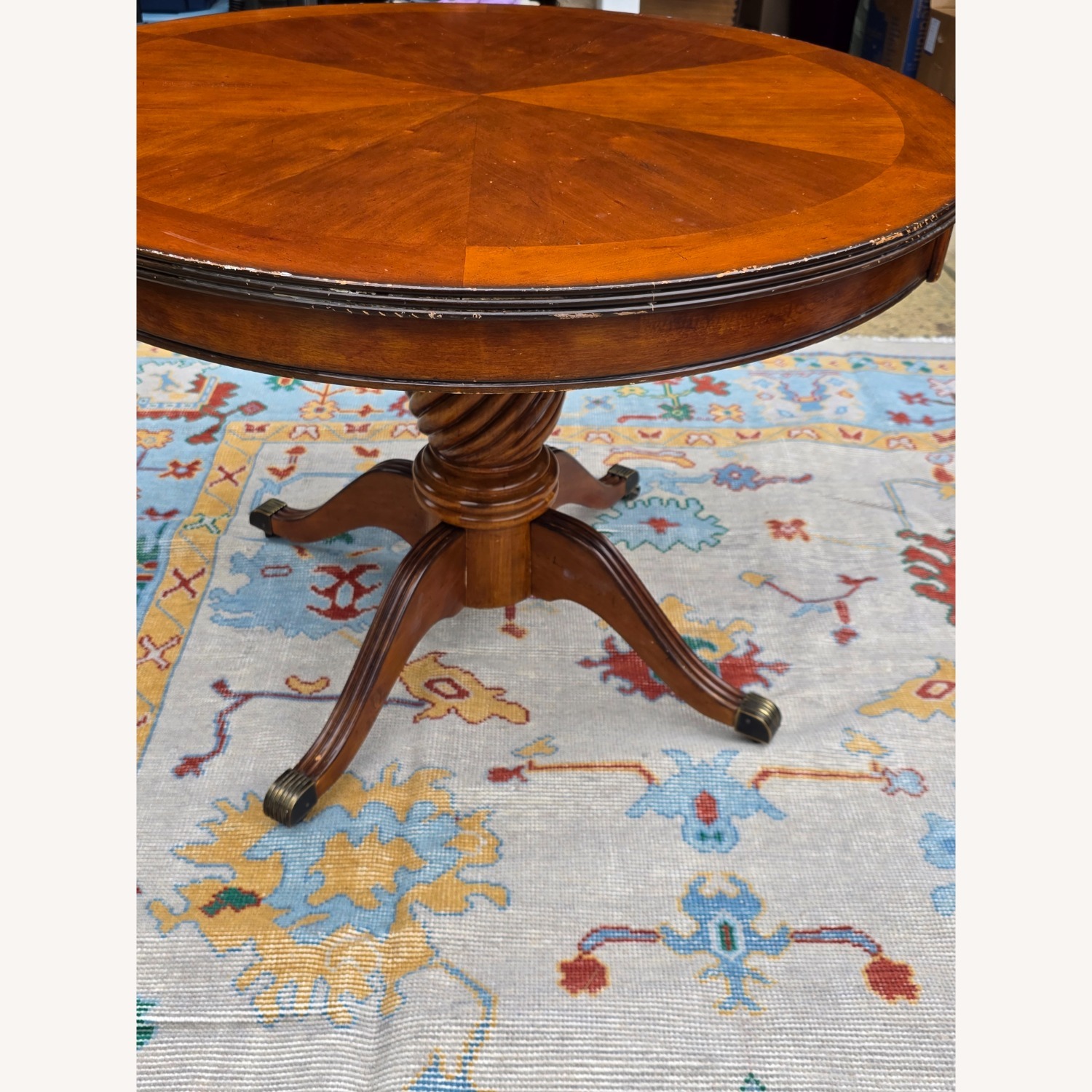 Hand tufted Oushak Wool Area Rug 8' x 10' - image-9