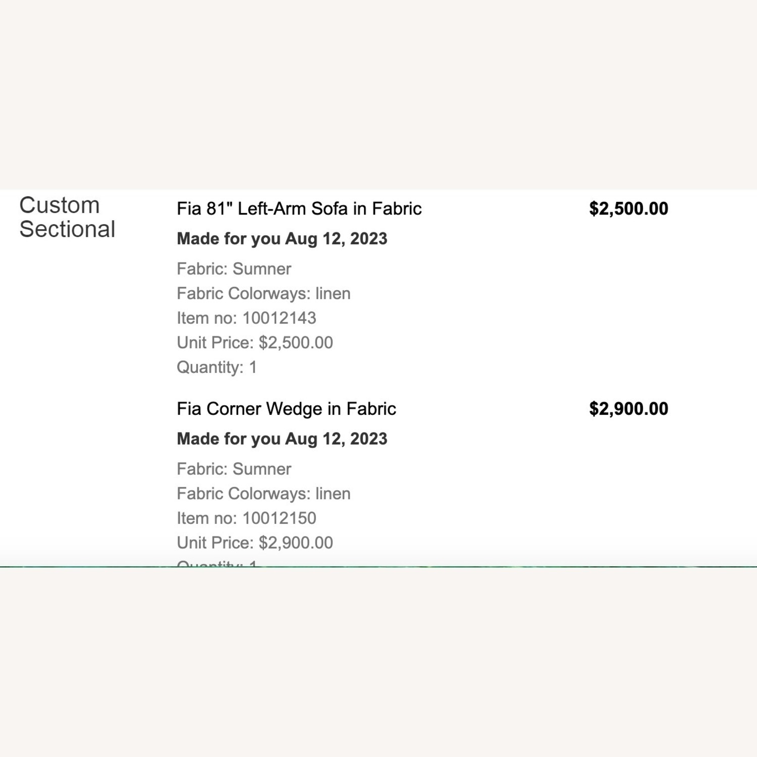 Room & Board Fia 2 Piece Sectional - image-1